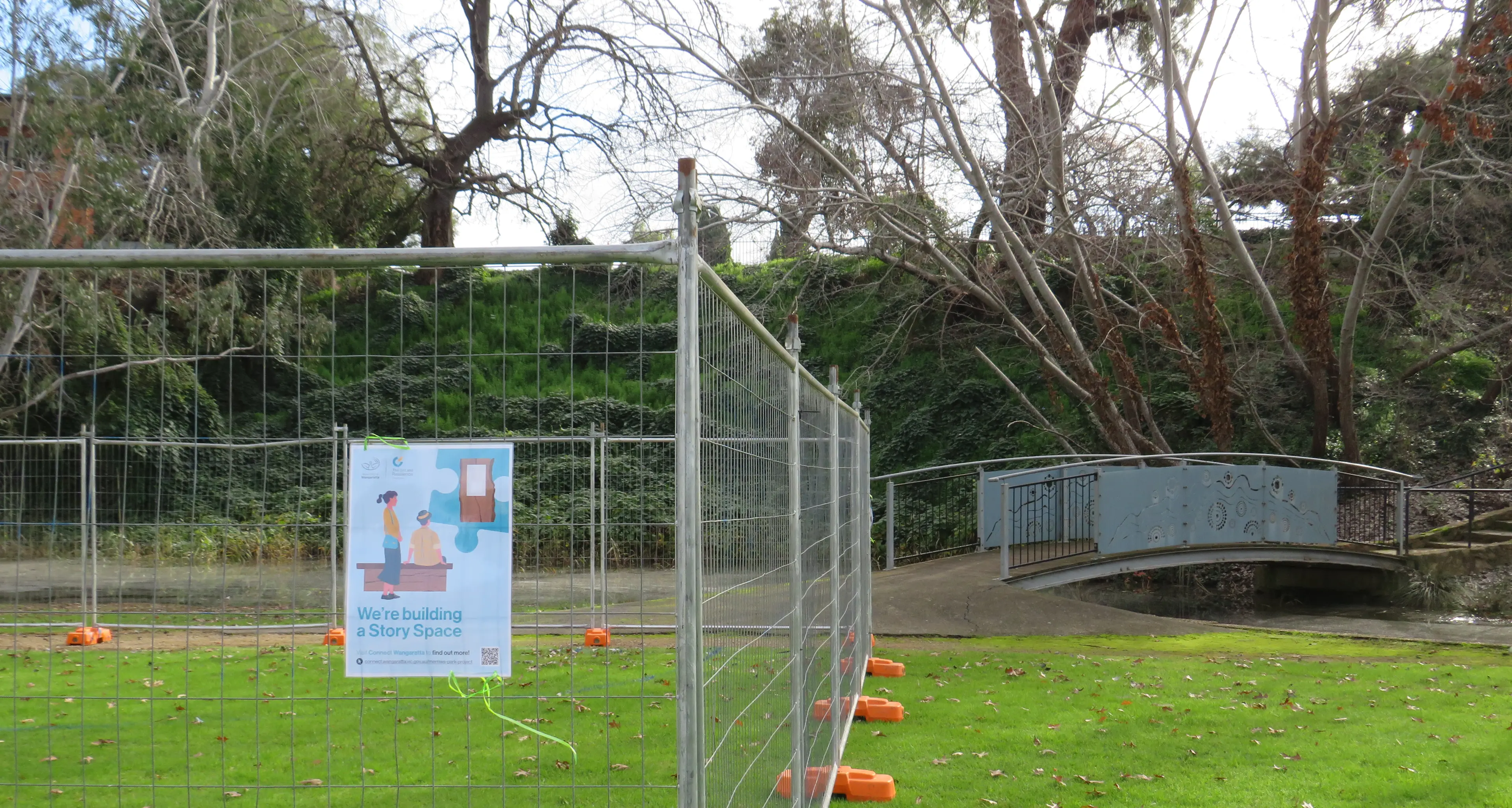 Story Space site marked out