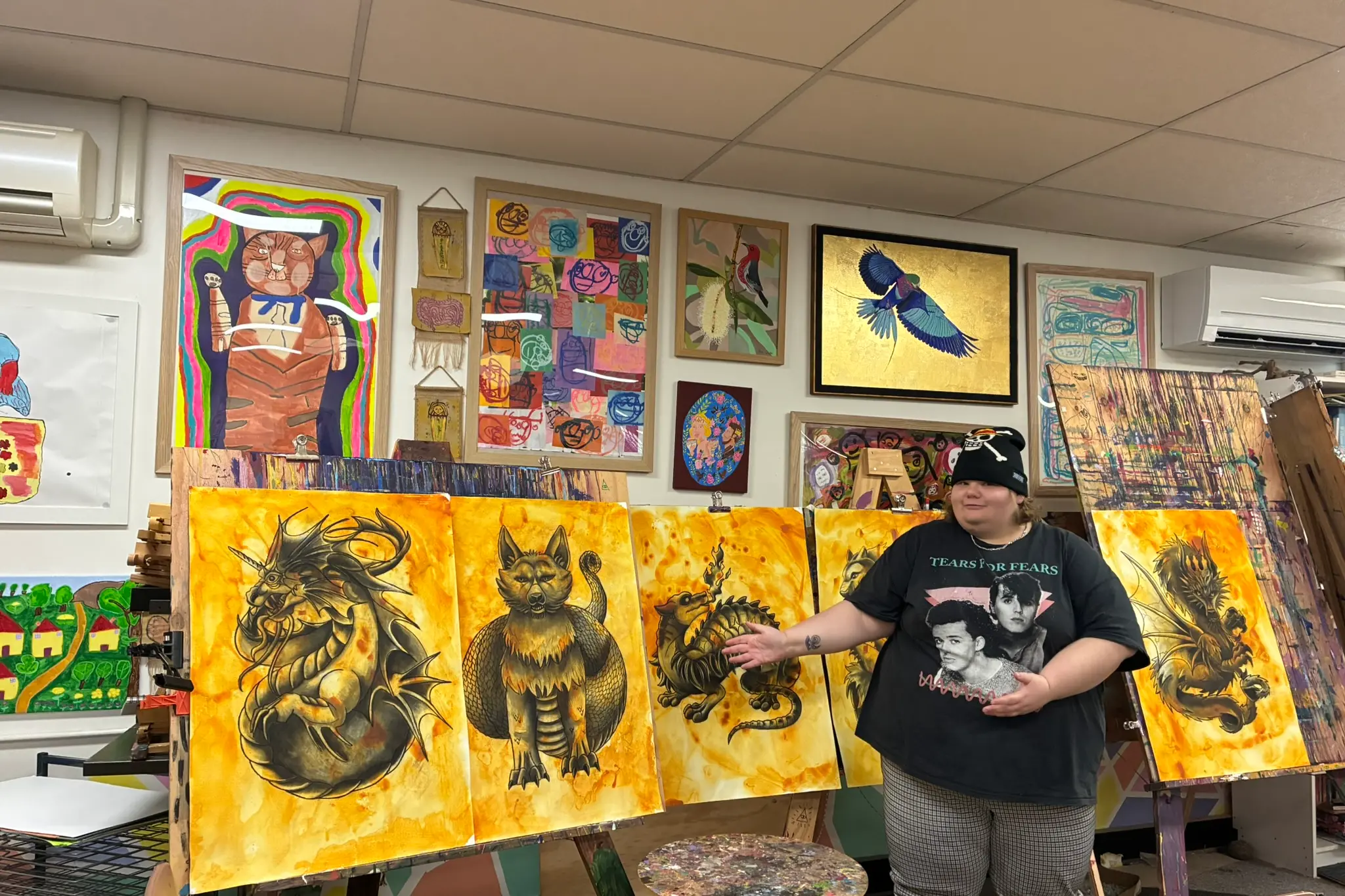 <p>BREATHING LIFE INTO ARTWORKS: Local artist Bianca Paola is bringing dragons from around the world to Wangaratta for a solo exhibition with Artmania in October. PHOTO: Jordan Duursma</p>\\n