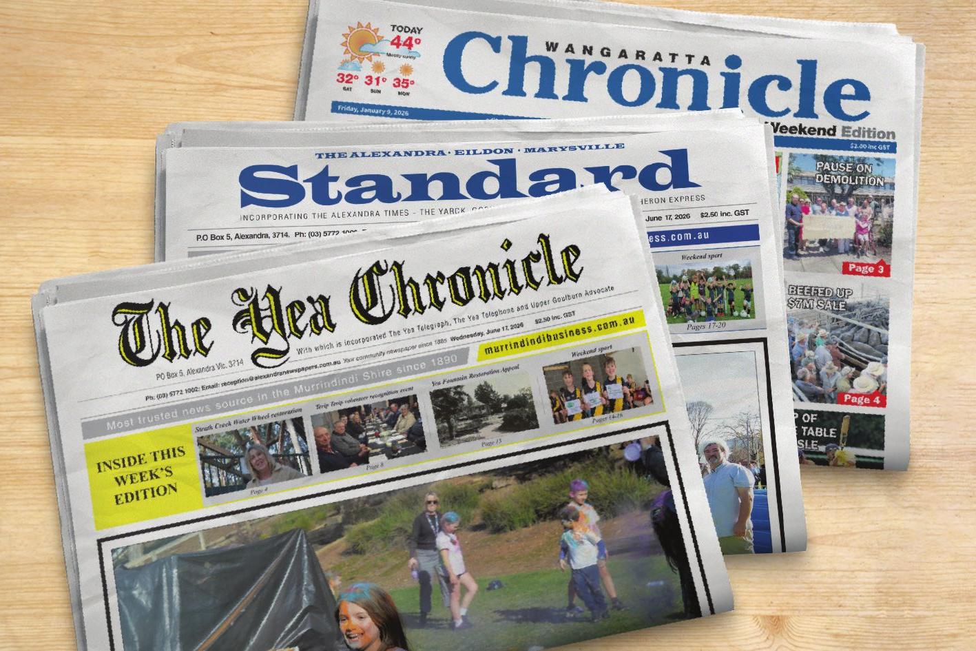 North East Media acquires Alexandra Standard and Yea Chronicle
