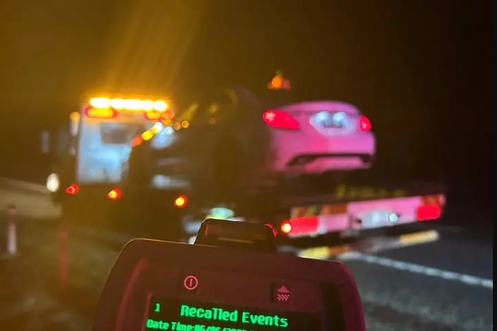 <p>ON RADAR: A P-plater had their Mercedes-Benz impounded on the Hume Freeway near Benalla. PHOTO: Victoria Police</p>\\n