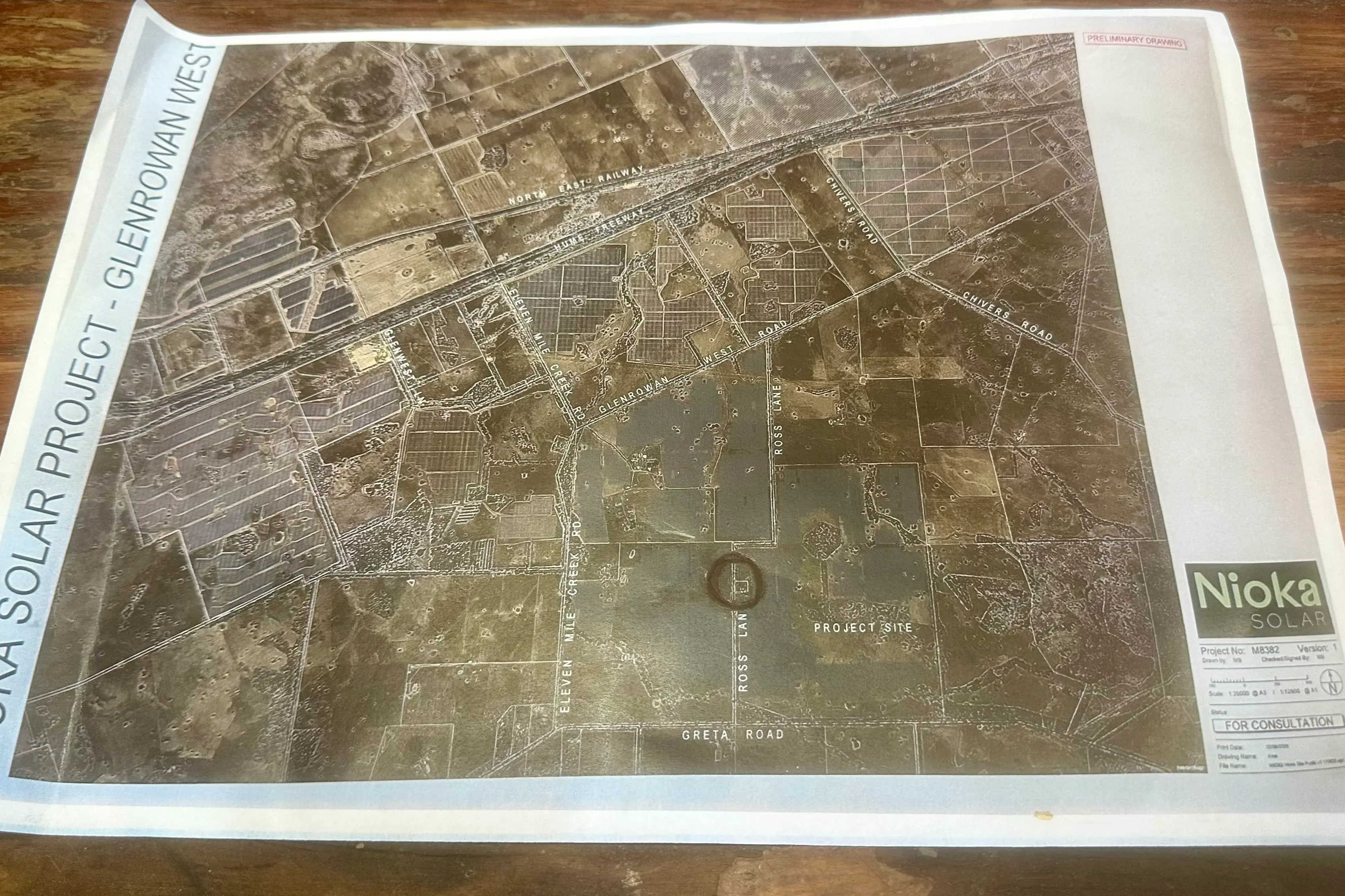 <p>FOOTPRINT: The plans for the proposed solar facility at Glenrowan West.</p>\\n
