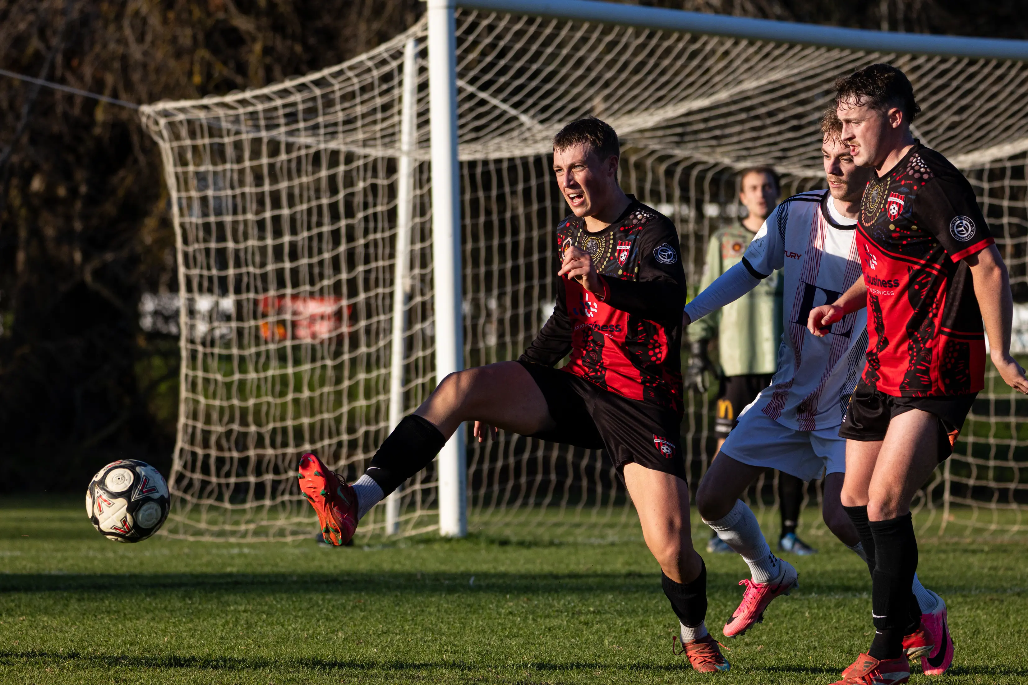 <p>DISRUPTERS: Jack Whiley and the Devils have the chance to stun the league when they take on the more fancied Melrose FC on the road on Sunday. PHOTO: Marc Bongers</p>\\n