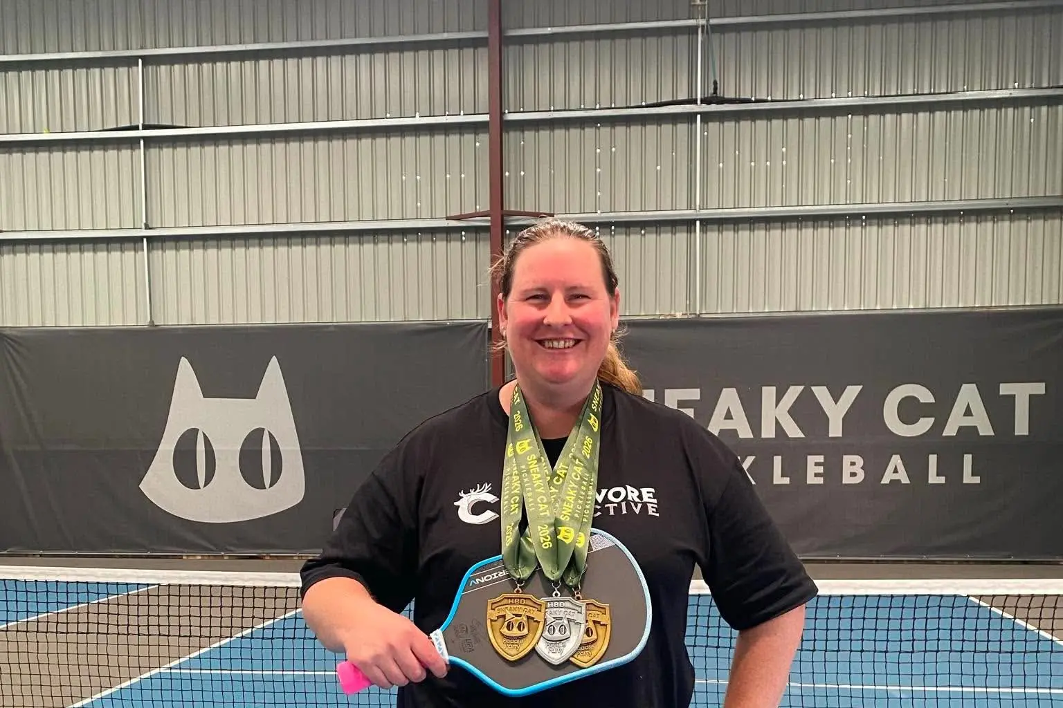 <p>NOT SO SNEAKY: Molly Booth had a day to remember at the HBD Sneaky Cat Tournament.</p>\\n