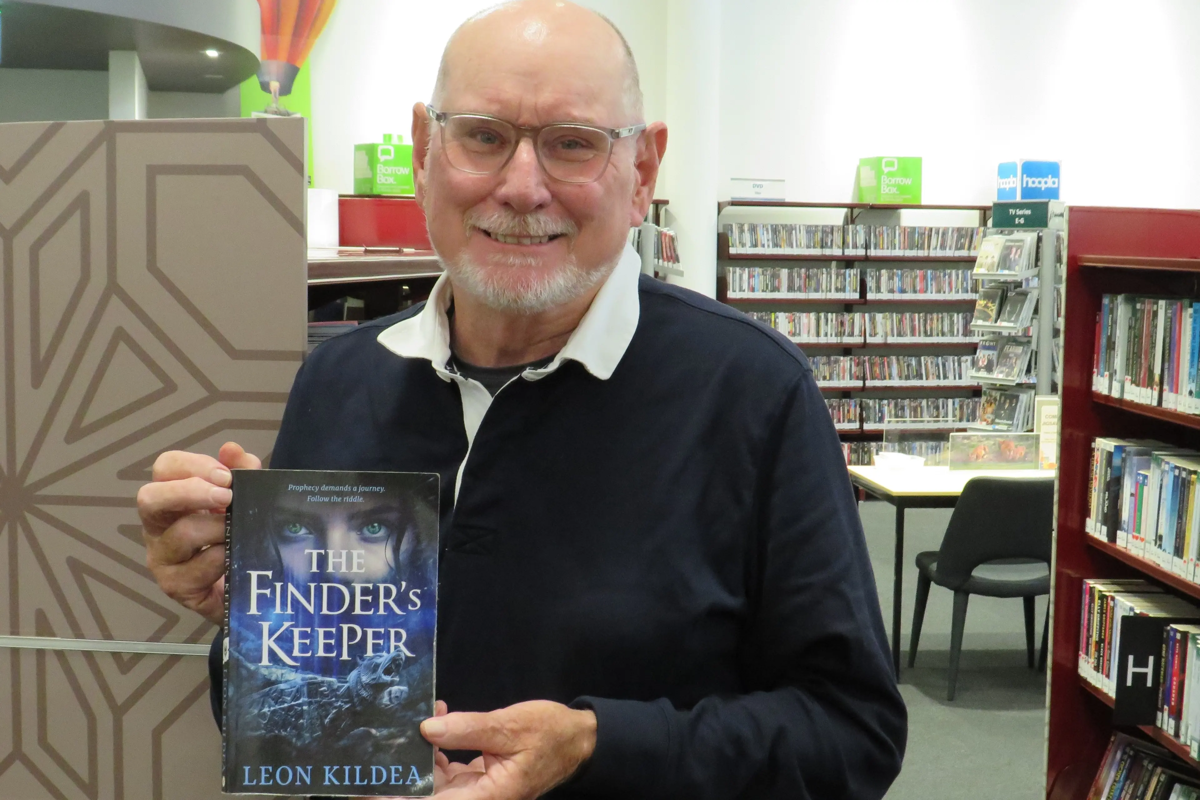 <p>EPIC TALE: Former Wangaratta High School principal Leon Kildea will celebrate the publication of his first novel, \\'The Finder\\'s Keeper\\' at the Wangaratta Library on Thursday 16 July. PHOTO: Simone Kerwin</p>\\n