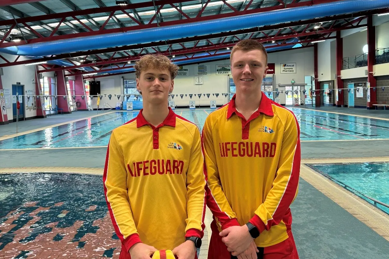 <p>GOLD STANDARD: Lifeguards Mitch Schultz and Jed Marek at the Wangaratta Sports and Aquatic Centre, which has achieved gold accreditation in a recent Life Saving Victoria safety assessment.</p>\\n