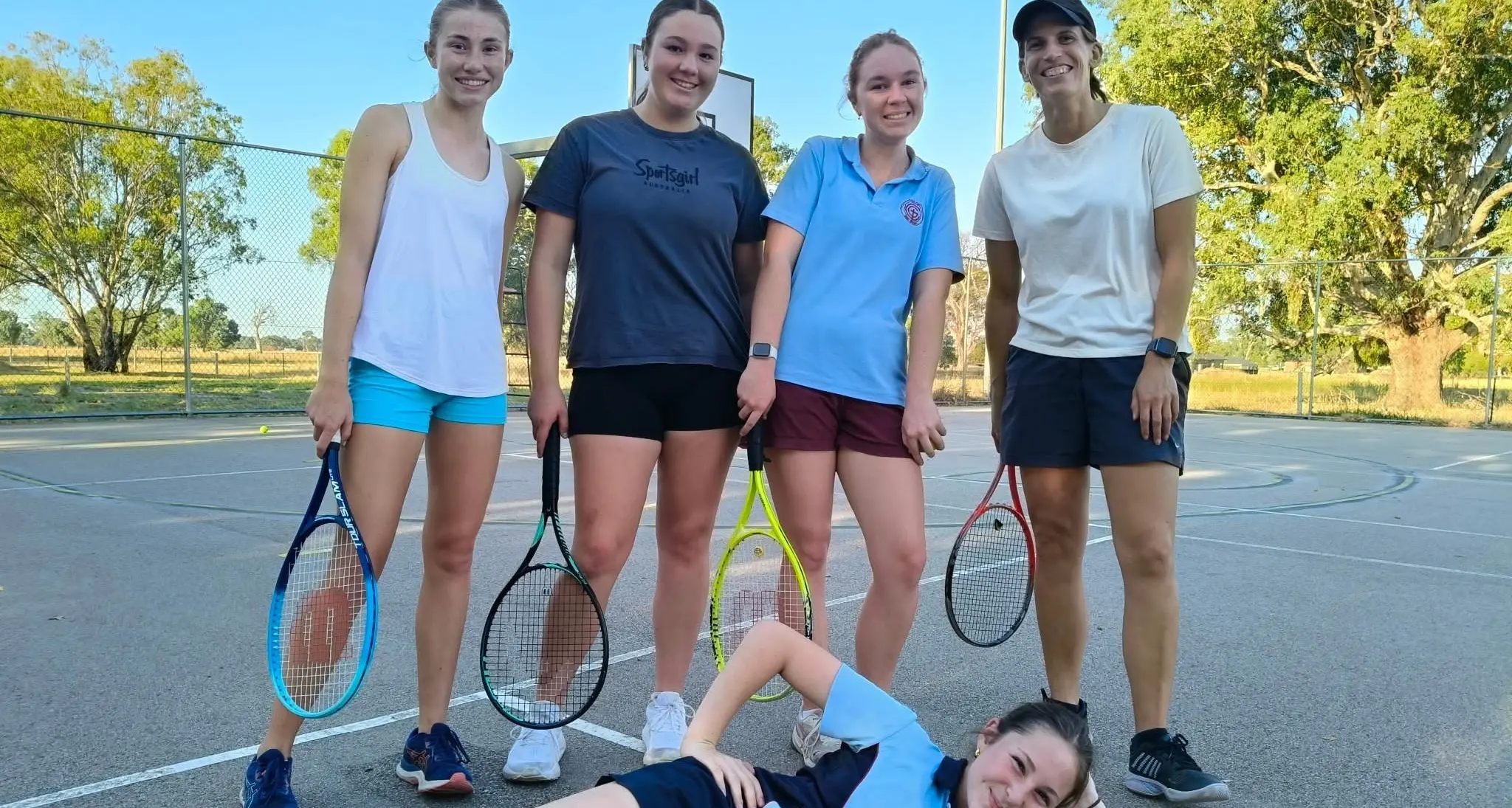 Teen girls encouraged to give tennis program a go