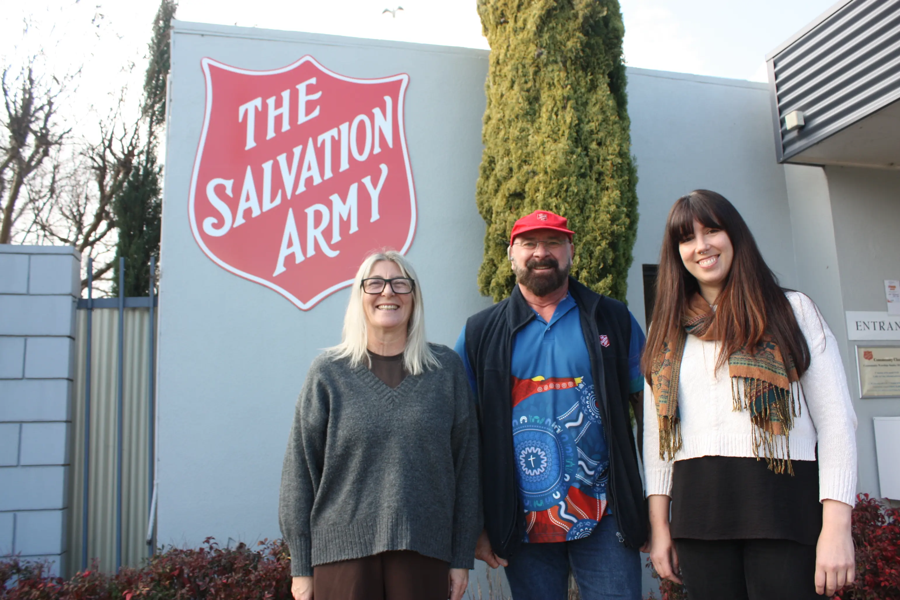 <p>COMMUNITY EVENT: Community members are invited to join the Salvation Army, including Nicole Sullivan, Stan Oldfield and Ingrid Newman, at a Community Connections Day shining a light on homelessness and local support services on Wednesday 5 August. PHOTO: Jordan Duursma </p>\\n