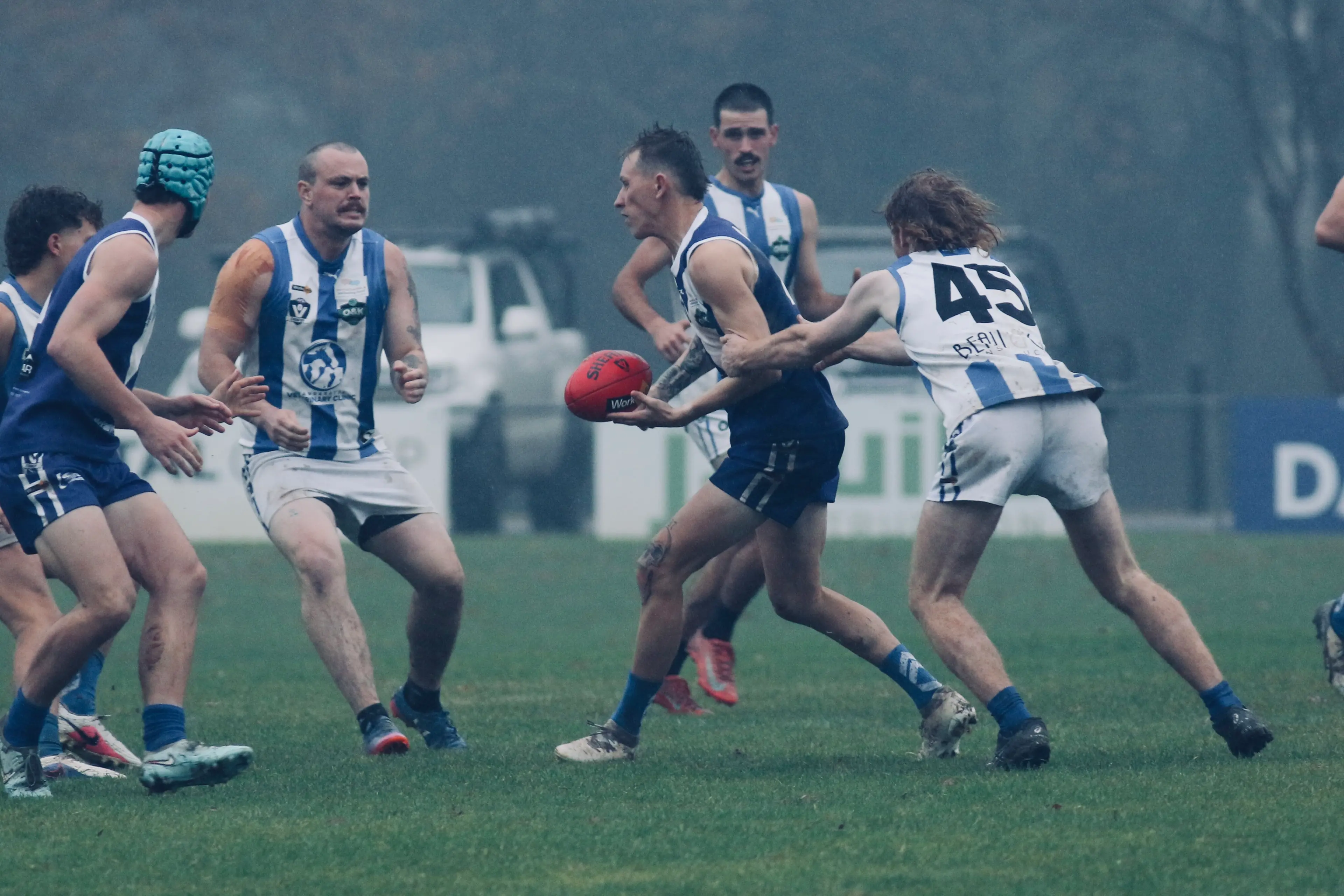 <p>TOP SPOT IN SIGHT: Chad Martin and Bright will be looking to keep their hopes of a minor premiership alive against Moyhu at a cold Pioneer Park. PHOTO: Richard Xerri</p>\\n