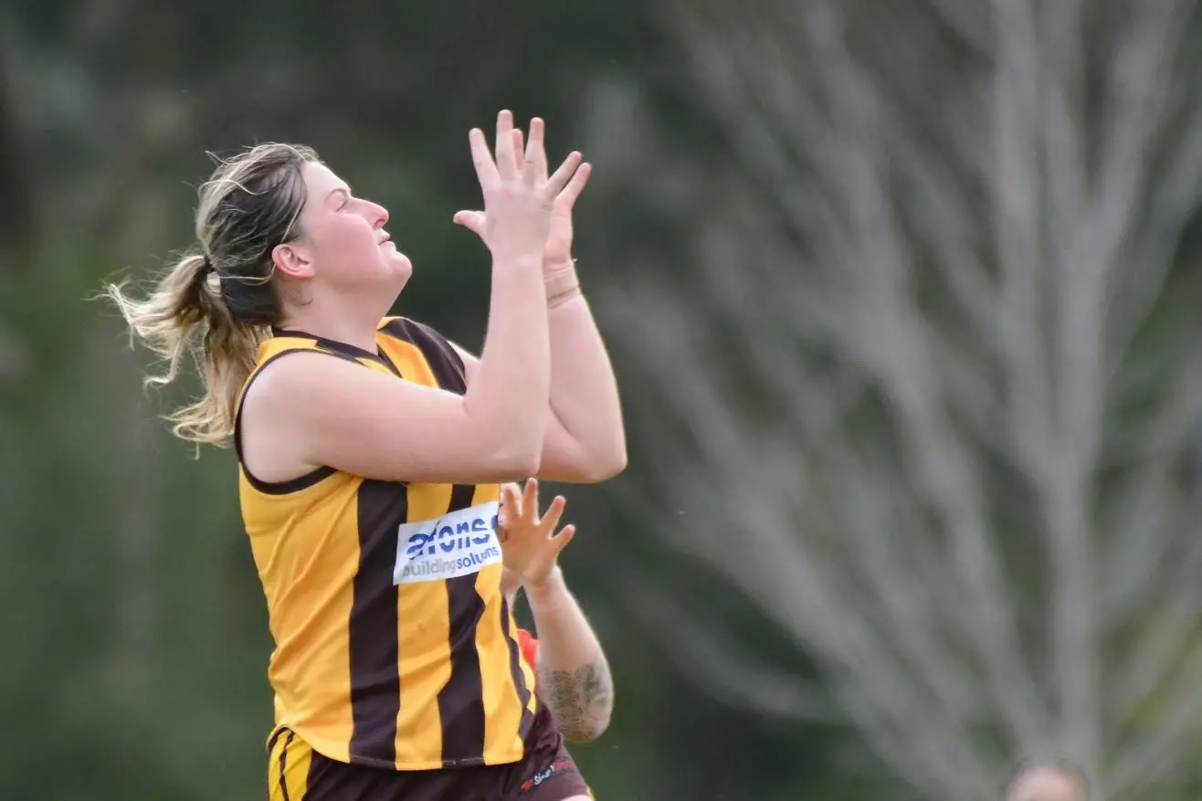 <p>CUT OFF: Sarah Lavin takes an intercept mark in the Rovers backline. PHOTOS: Kev McGennan</p>\\n