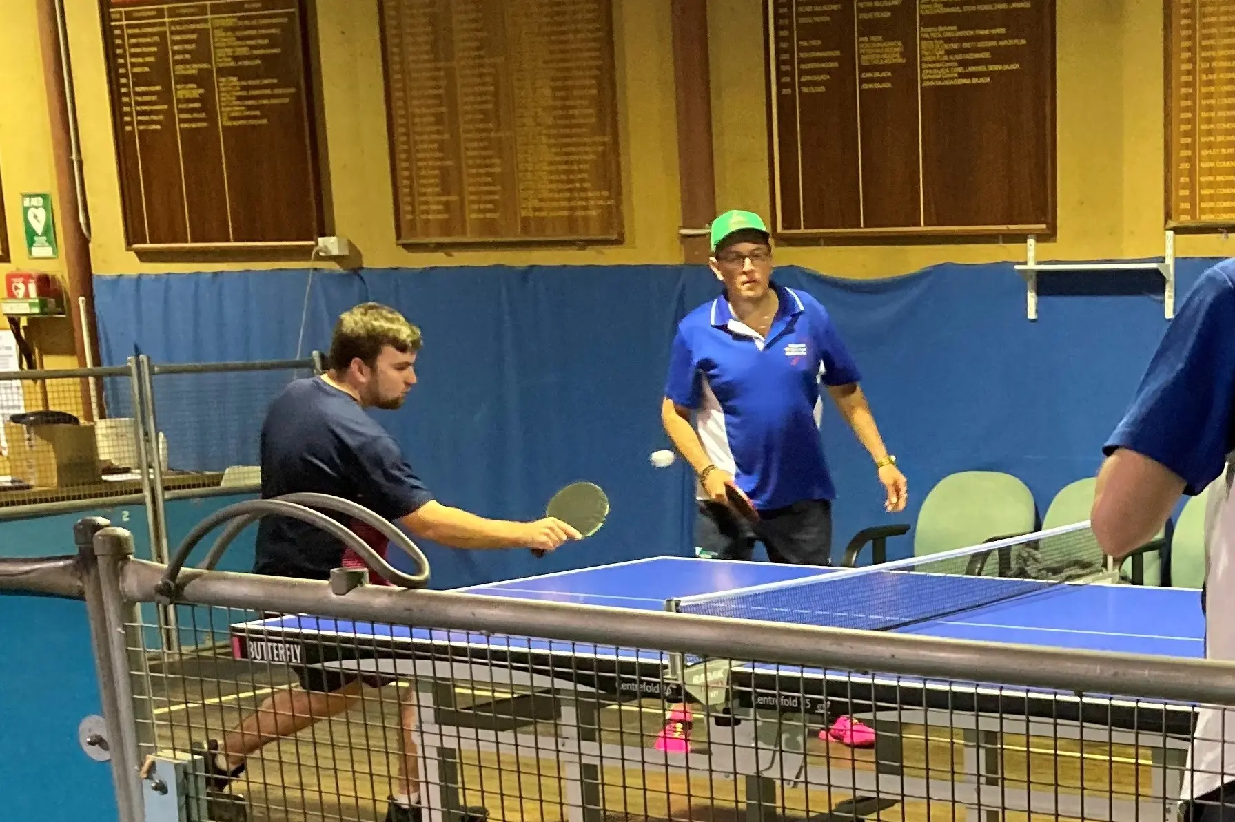<p>FIERCE CONTEST: James Loughnan and John Wright in action in the A grade semi-final.</p>\\n