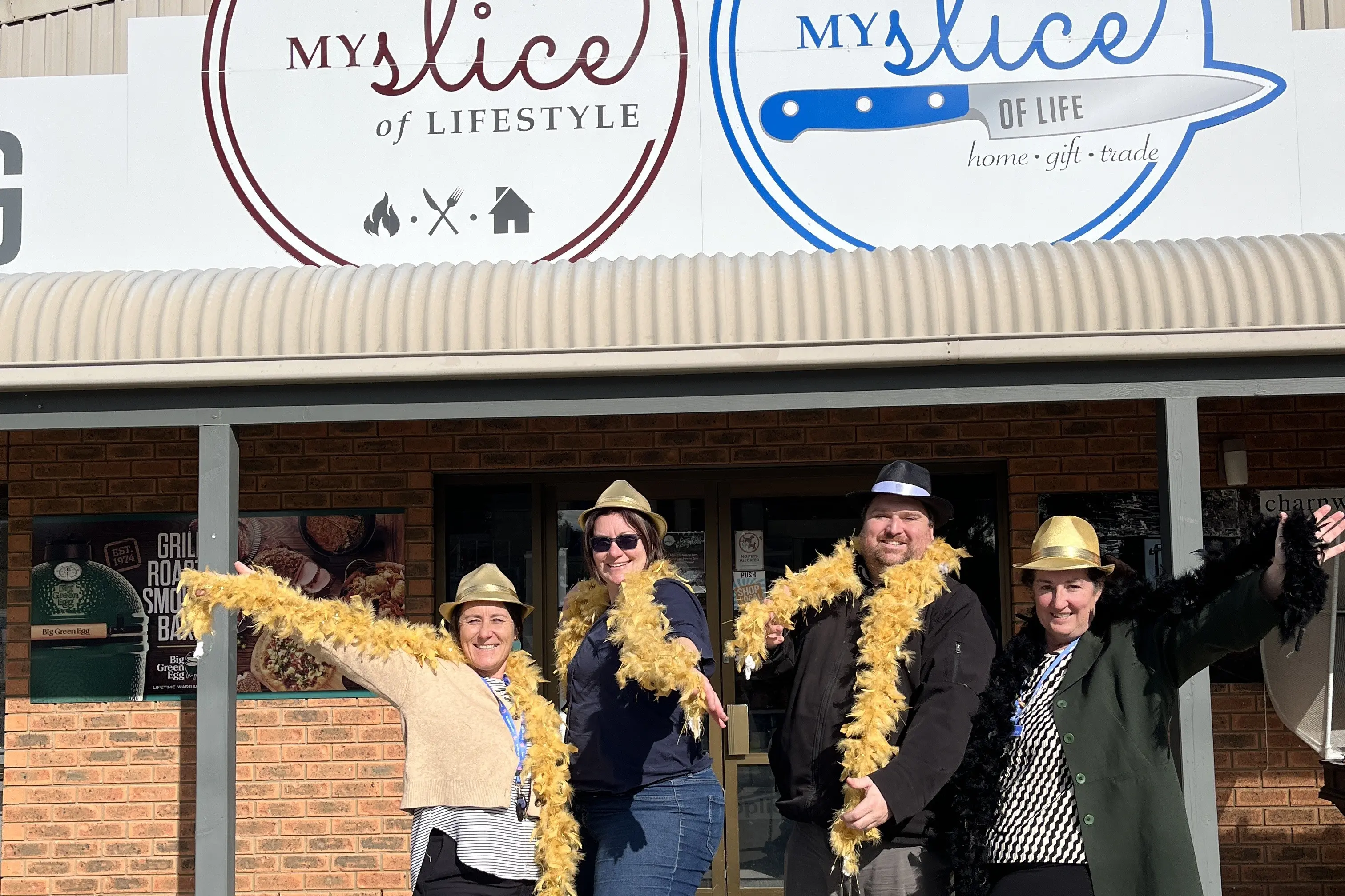 <p>THE GIFT OF KINDNESS: (From left) Kathy Dodgshun CAV donation and volunteer hub coordinator, Bec Van Der Heyden, Dameon Holmes operations manager of My Slice of Life, Kelly Timms CAV communications and community partnerships officer. </p>\\n