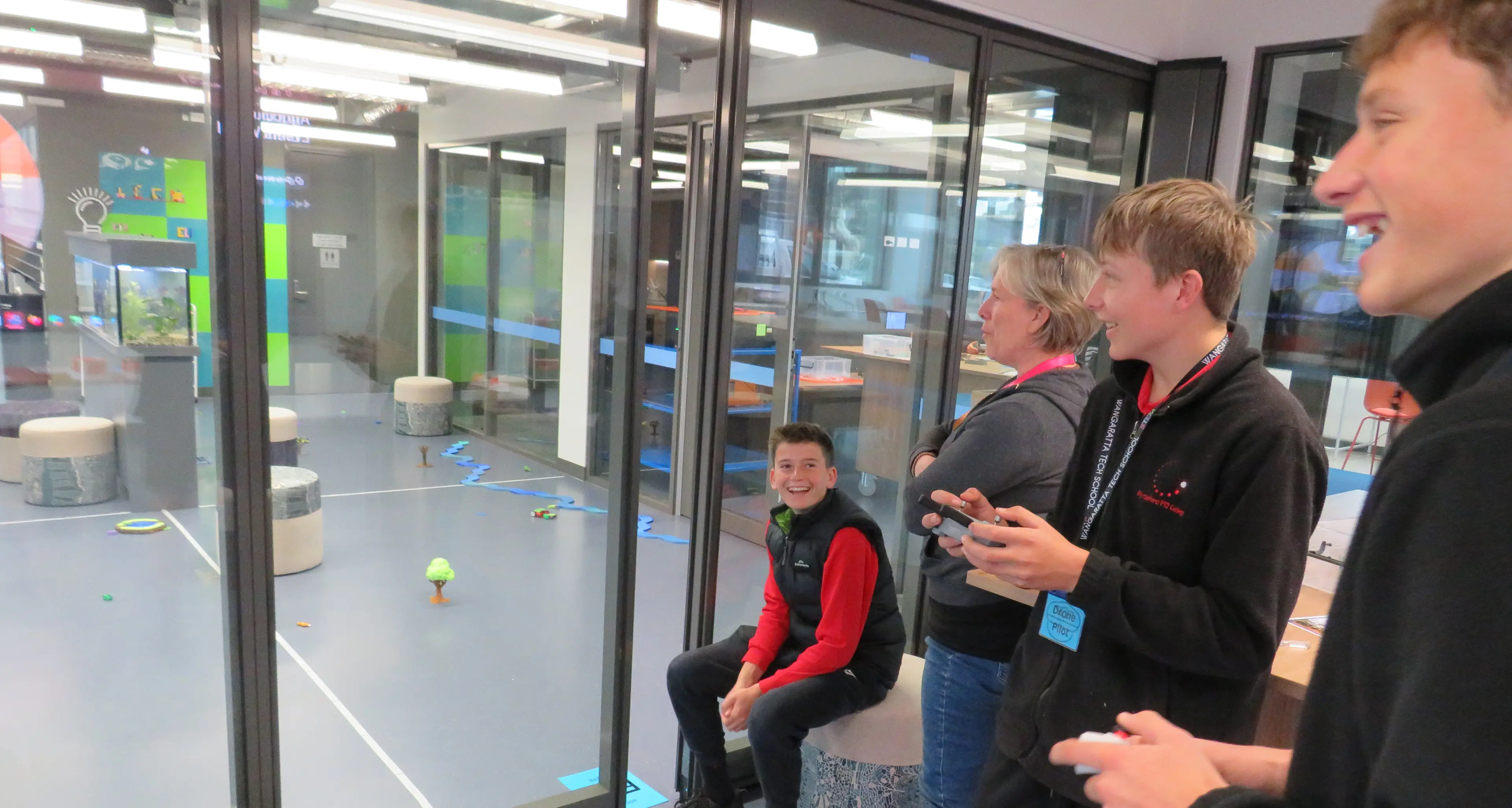 Students relish Wang Tech School visit