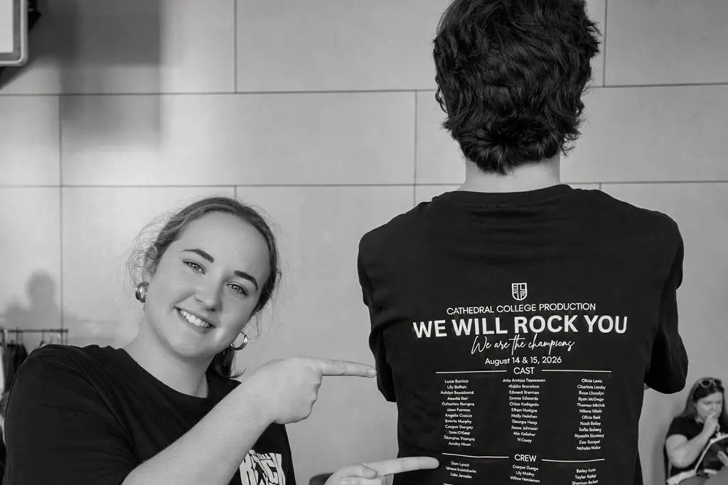<p>GET READY TO ROCK: Cathedral College students Charlotte Bongers and Cooper Ramsay are gearing up for the school\\'s production of \\'We Will Rock You\\'. </p>\\n