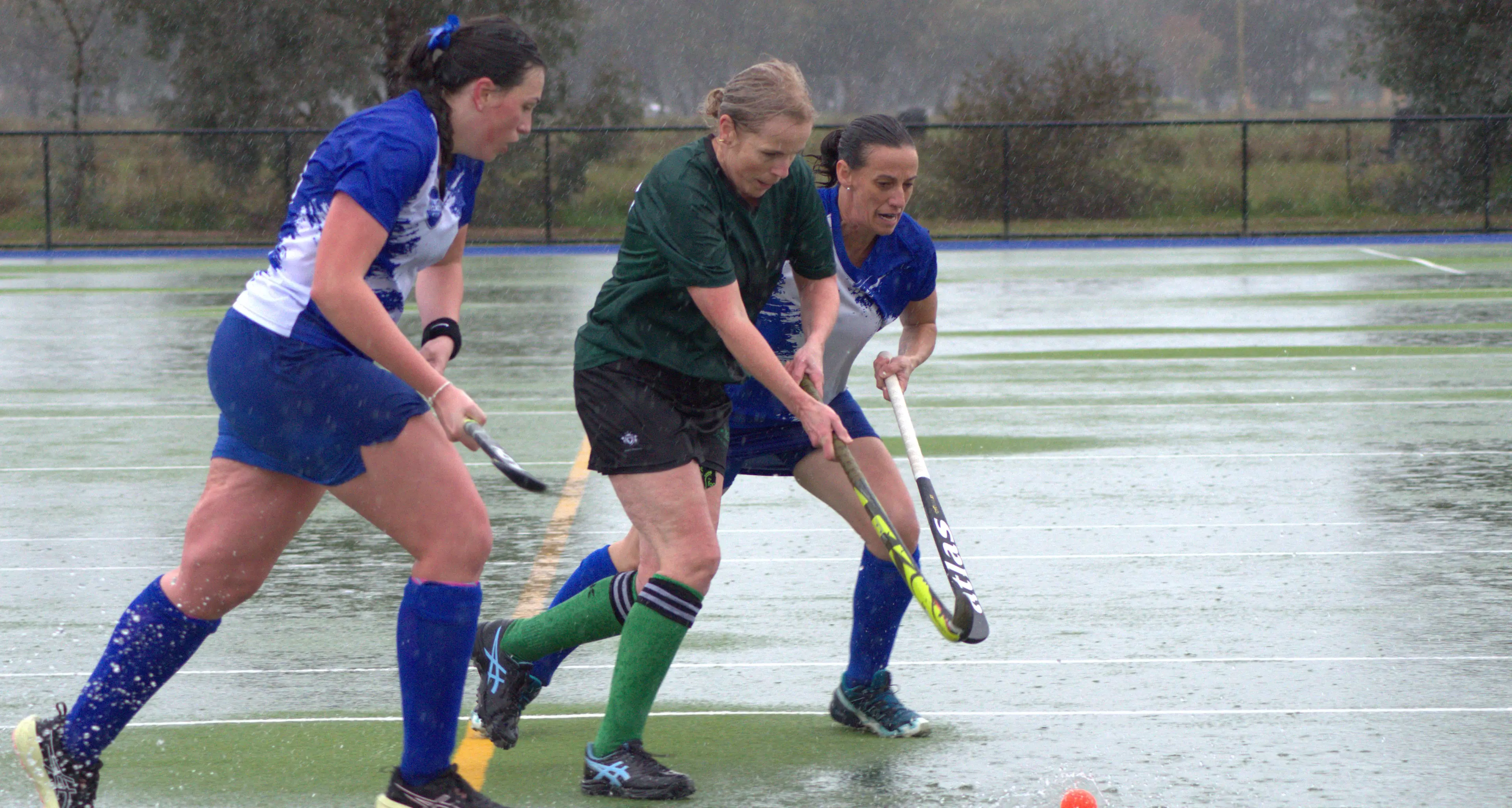 Dragons battle through deluge