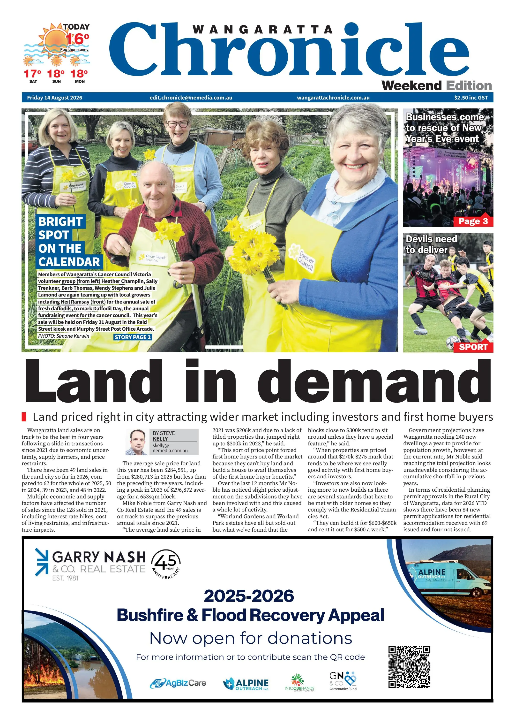 Wangaratta Chronicle, Friday, August 14, 2026
