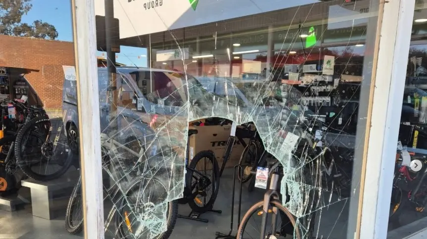 Rowan Street bike shop hit by second smash-and-grab this year