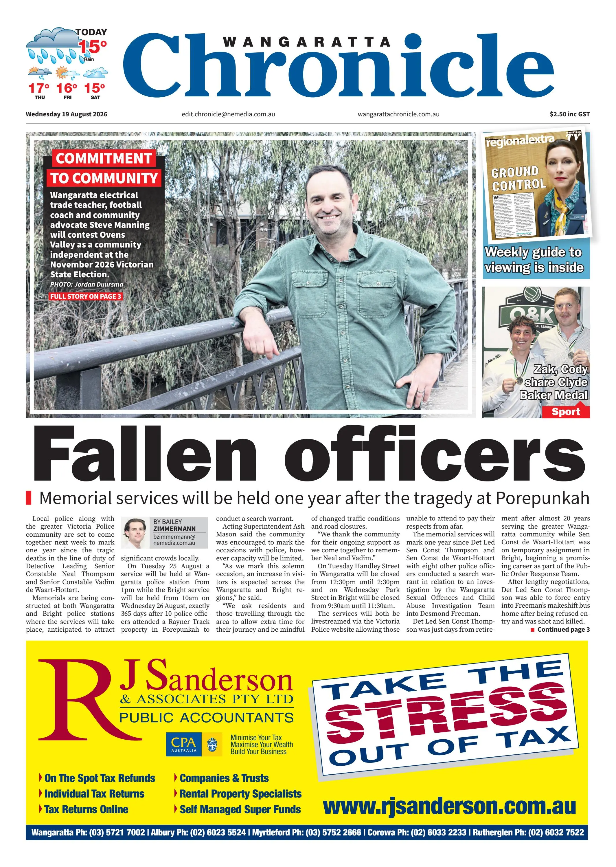 Wangaratta Chronicle, Wednesday, August 19, 2026