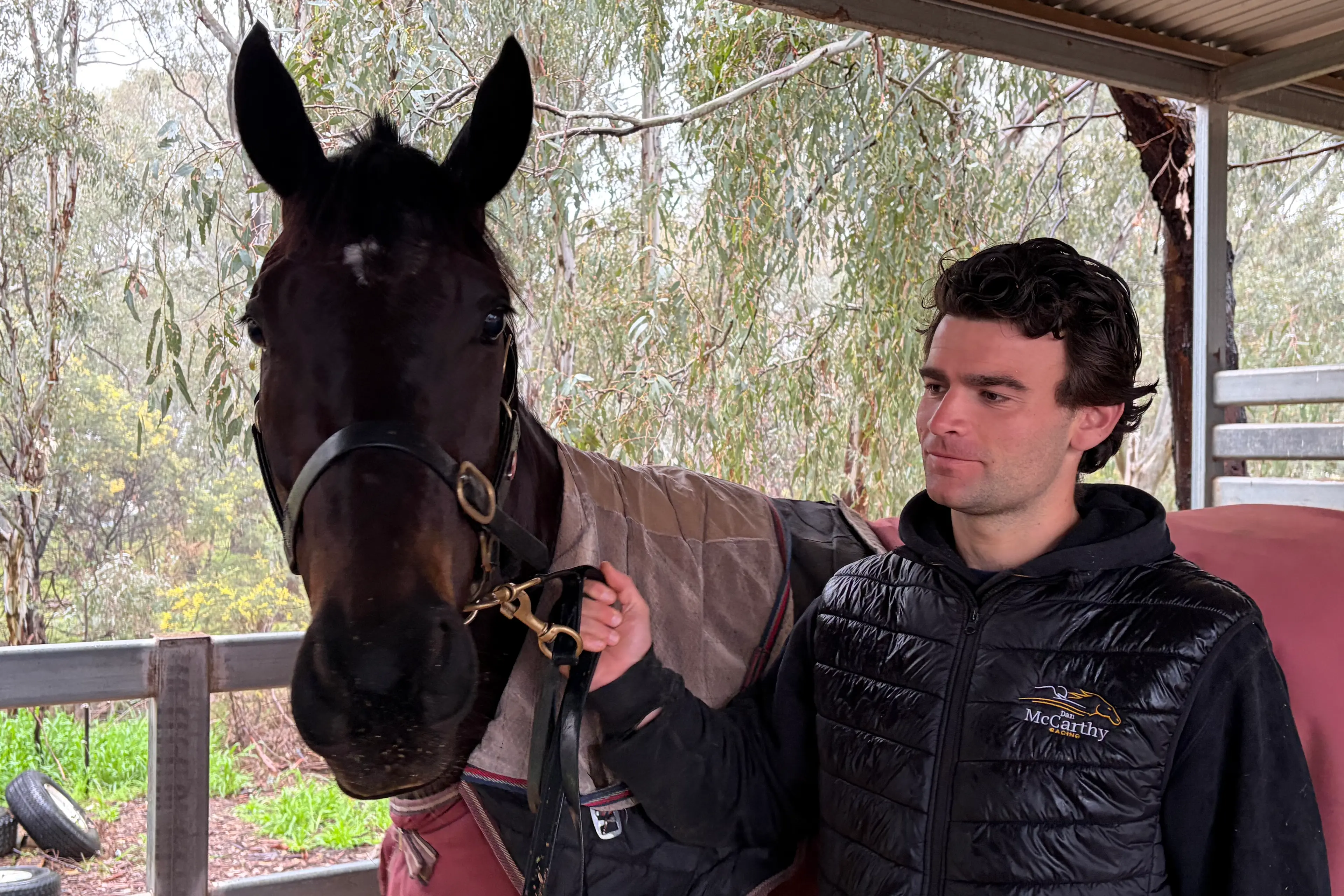 <p>TOP PICK: Dan McCarthy Racing foreman Harrison McCarthy with \\'Black Adam\\', one of the local horses running this weekend at Wangaratta. PHOTO: Dan Wallace</p>\\n