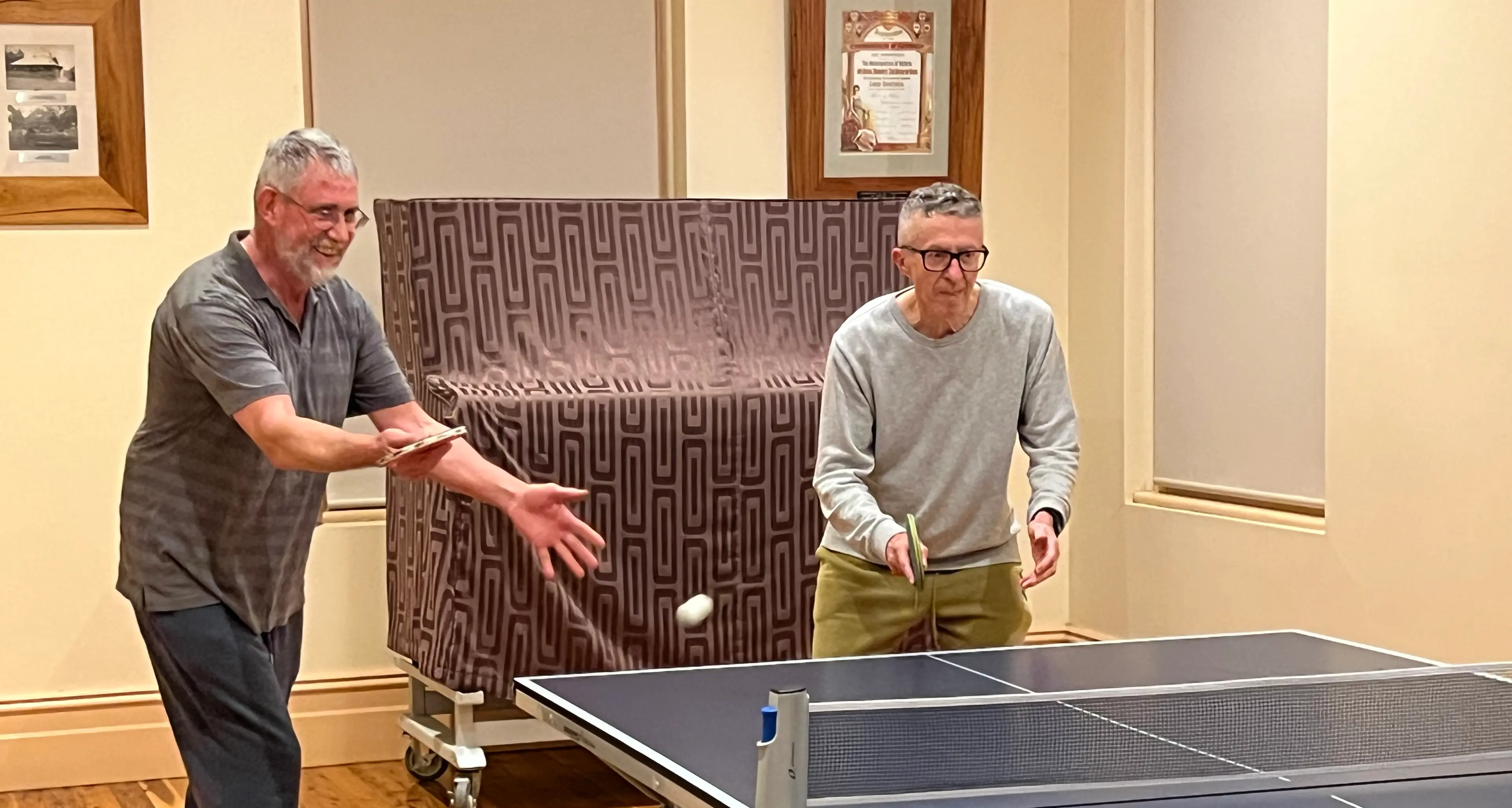 Numbers down, but fun sky-high at Oxley table tennis