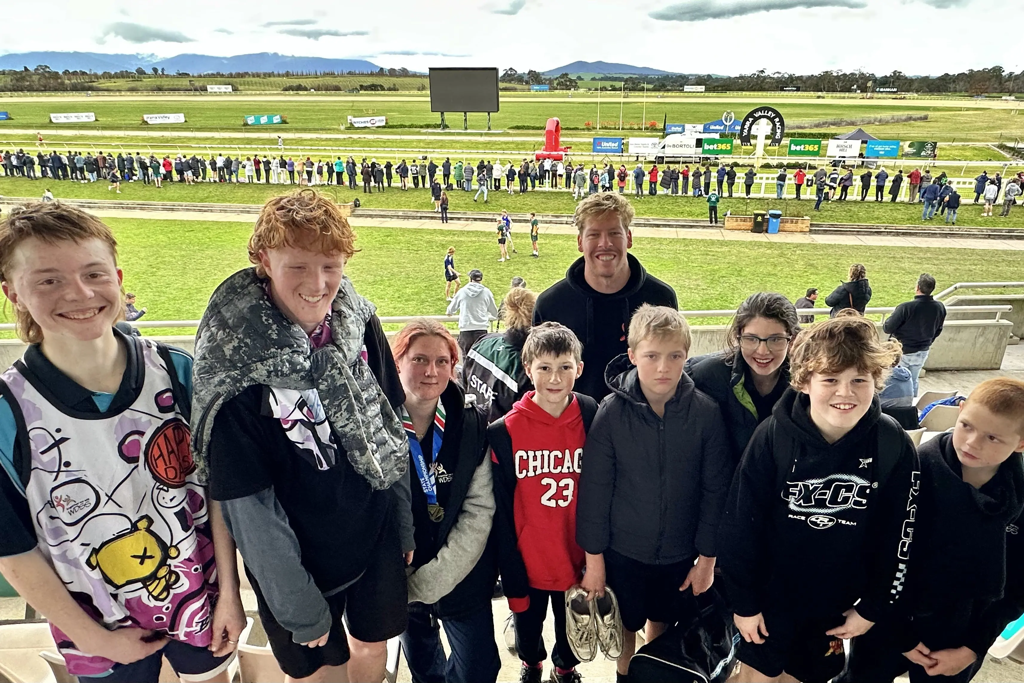 <p>GO TEAM: Will Leahy, Harry White, Mia Godwin, Rylee Train, PE teacher Jordan Lovett, Matt Watson, Milly Wilson, Aiden Carmen, Jack King. PHOTO: Rowan Barrow</p>\\n