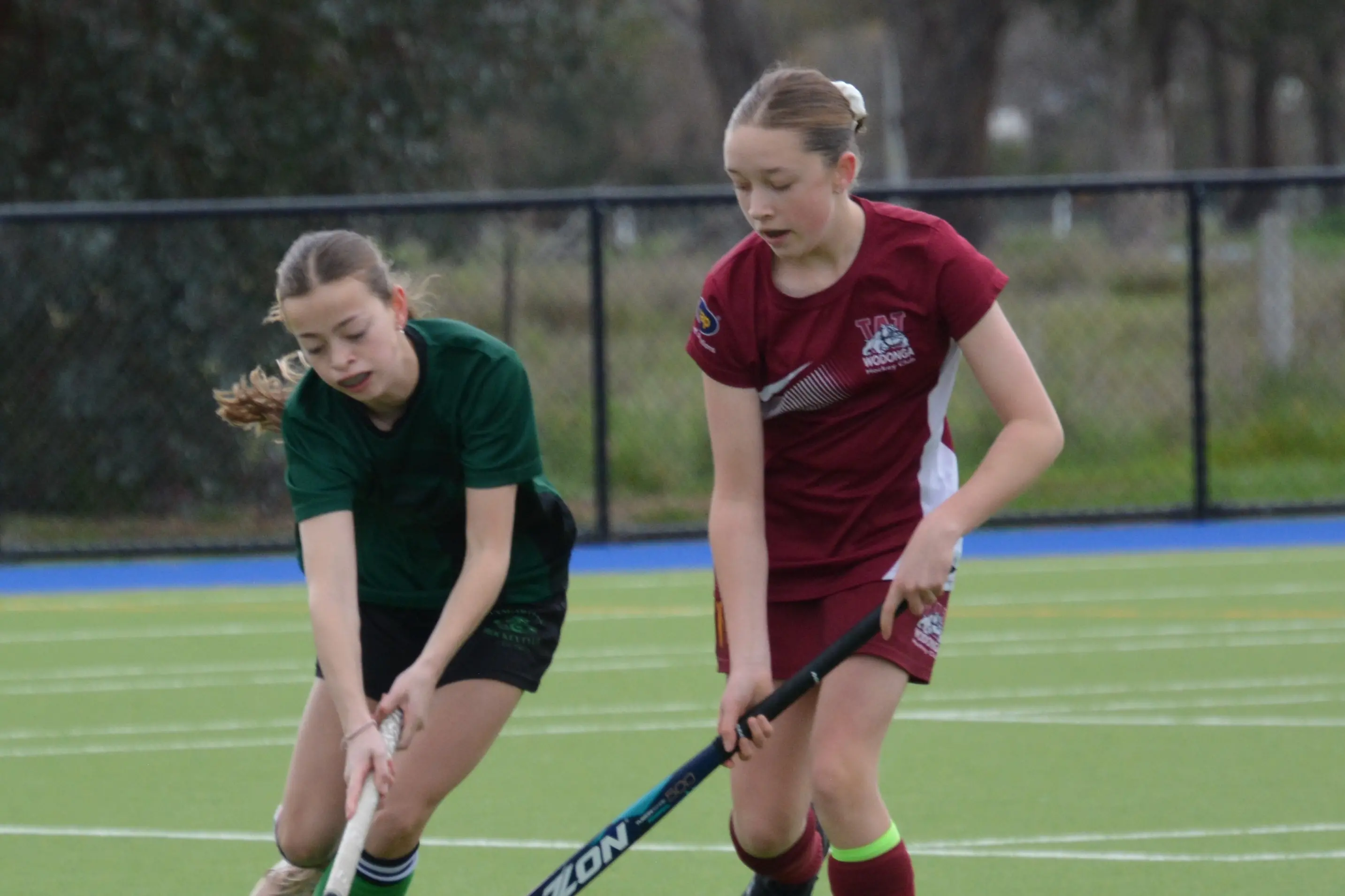 <p>ONE-ON-ONE: Isabel Lewis takes on her direct opponent. PHOTO: Kylie Samson</p>\\n