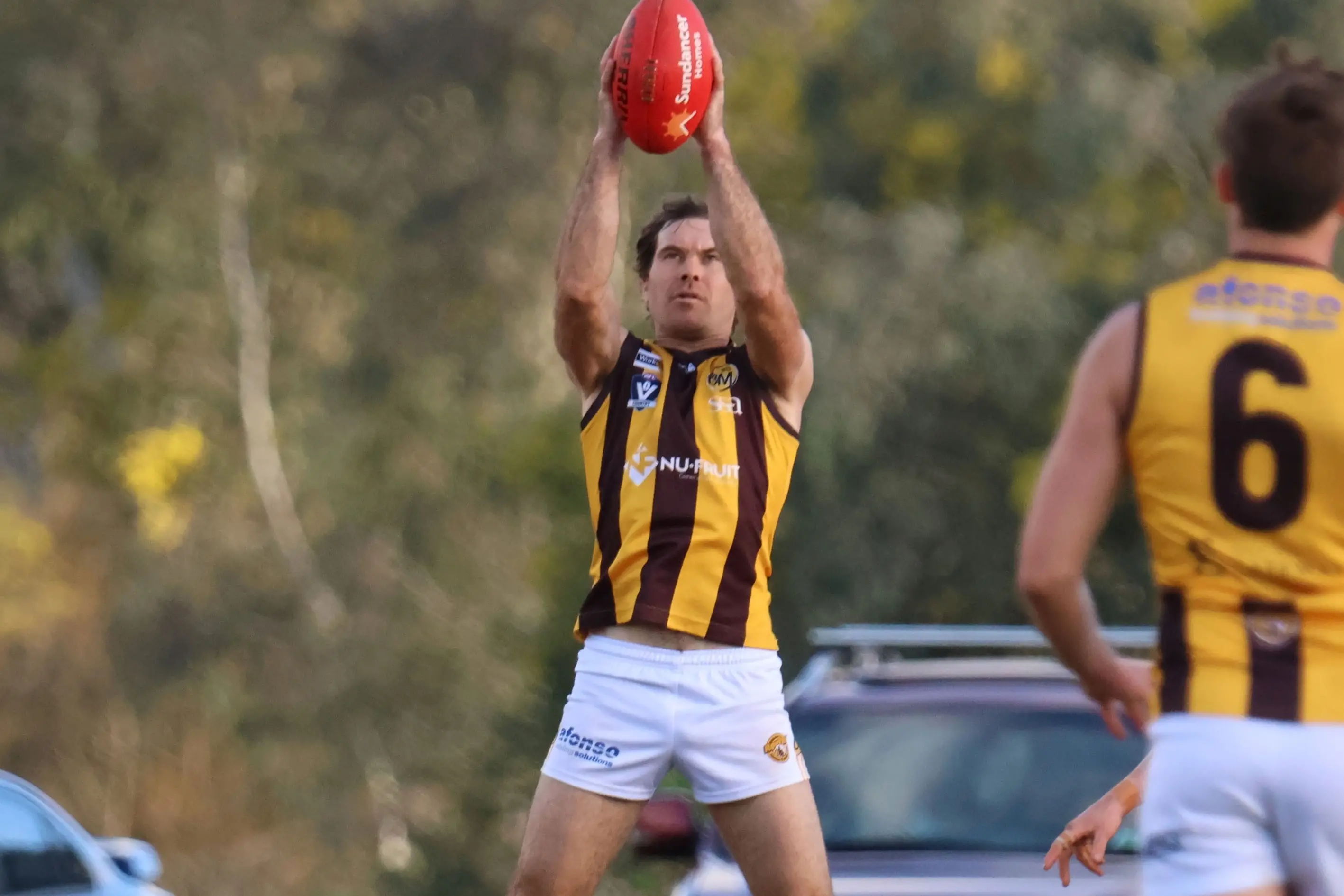 <p>THE FIGHT BEGINS: The Wangaratta Rovers will launch their quest for a third consecutive flag when they take on Myrtleford on Saturday. PHOTO: Janet Watt</p>\\n
