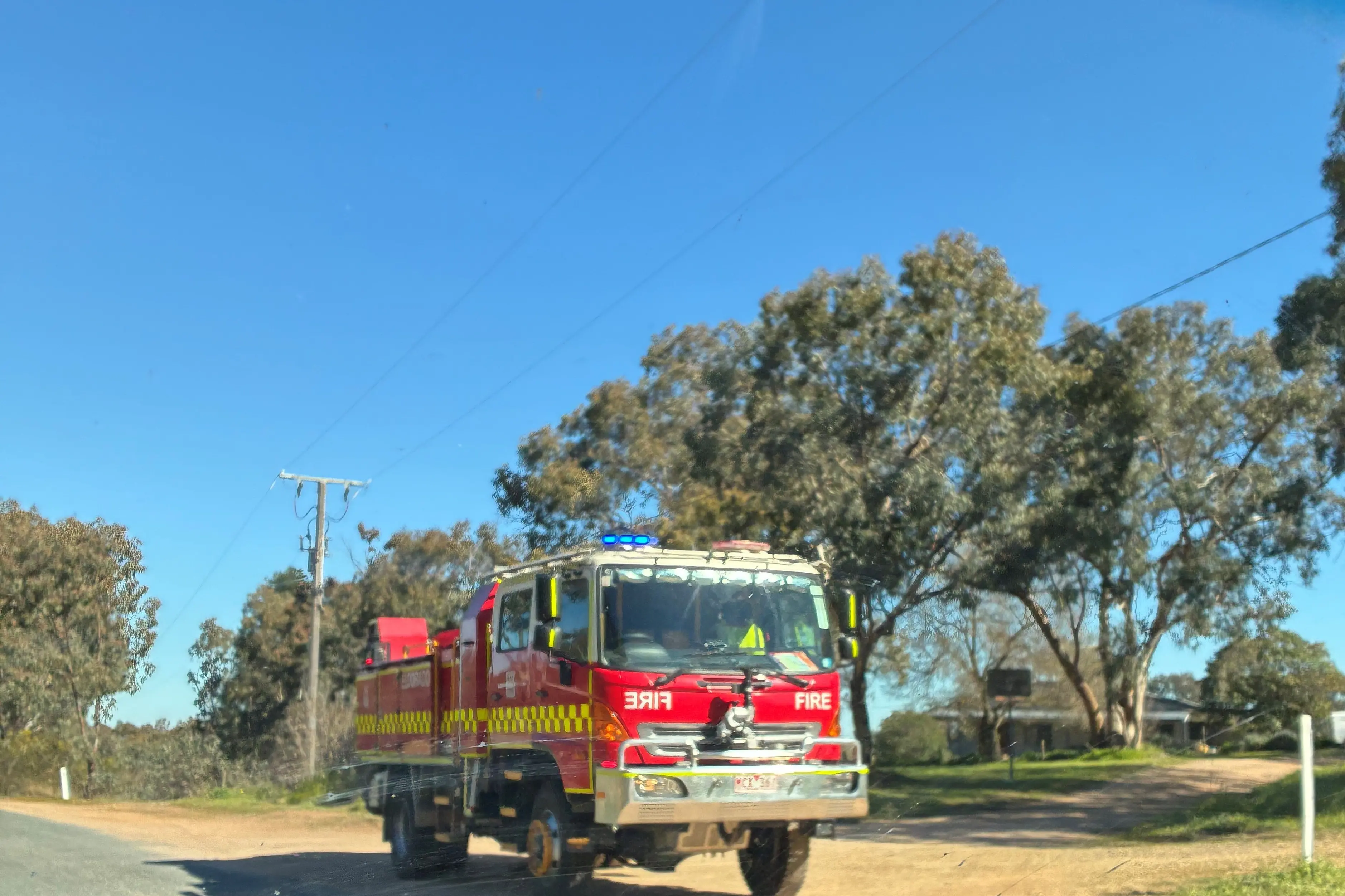 <p>CALL OUT: CFA firefighters attended a power pole fire on Sunday morning in Eldorado. PHOTO: Jordan Duursma </p>\\n