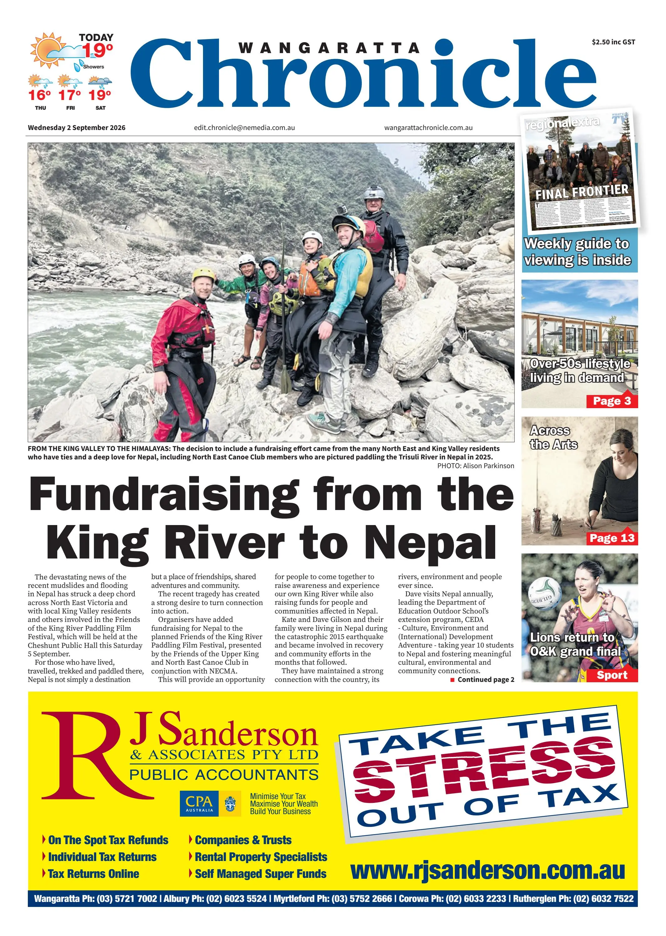 Wangaratta Chronicle, Wednesday, 2 September, 2026