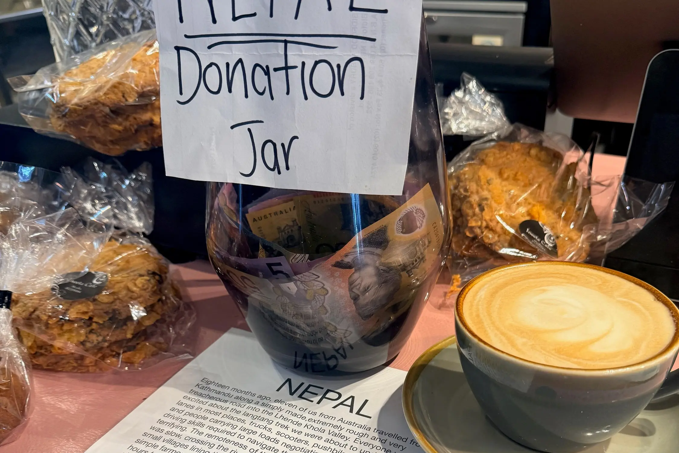 <p>HAVE A COFFEE FOR NEPAL: Have a coffee at Ineeta\\'s in Cheshunt this weekend and 50c will be donated to support families and communities devastated the recent floods.</p>\\n