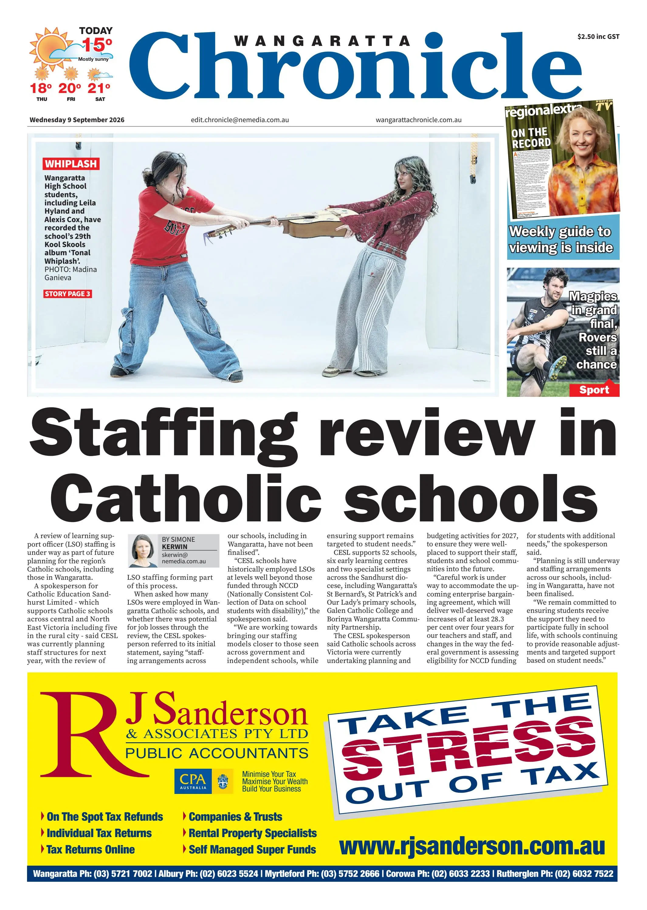 Wangaratta Chronicle, Wednesday, 9 September, 2026