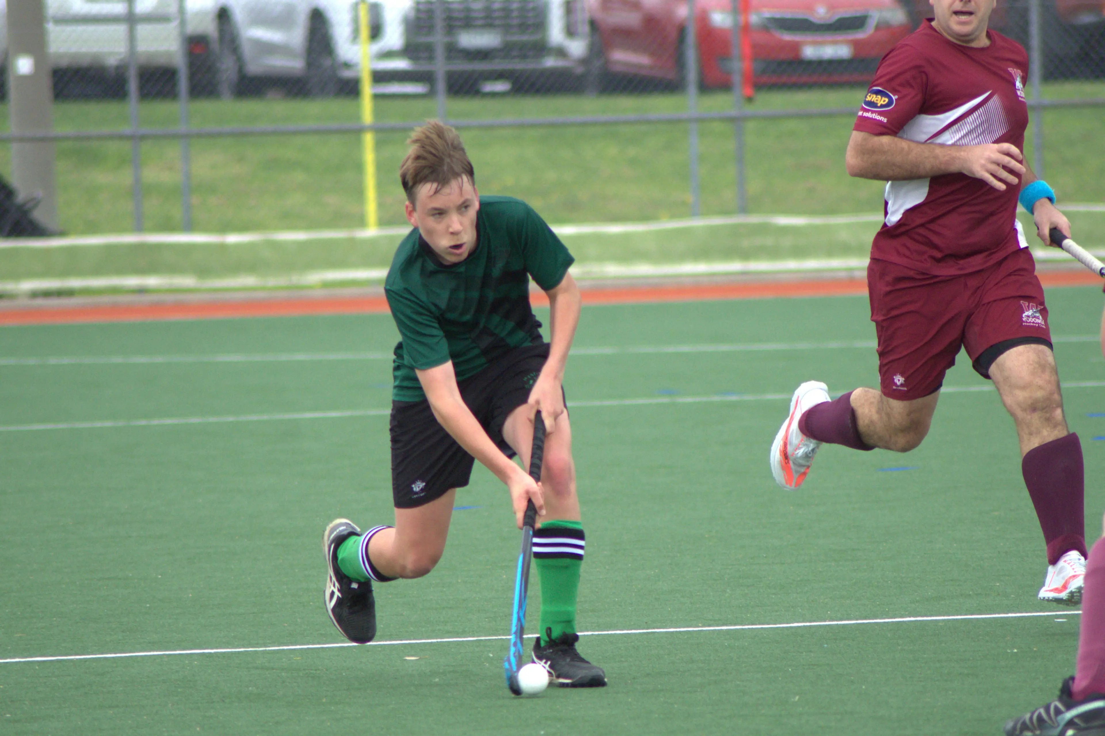 <p>GO FOR GOAL: Alistair Merritt looks to shoot. PHOTO: Wes Samson</p>\\n