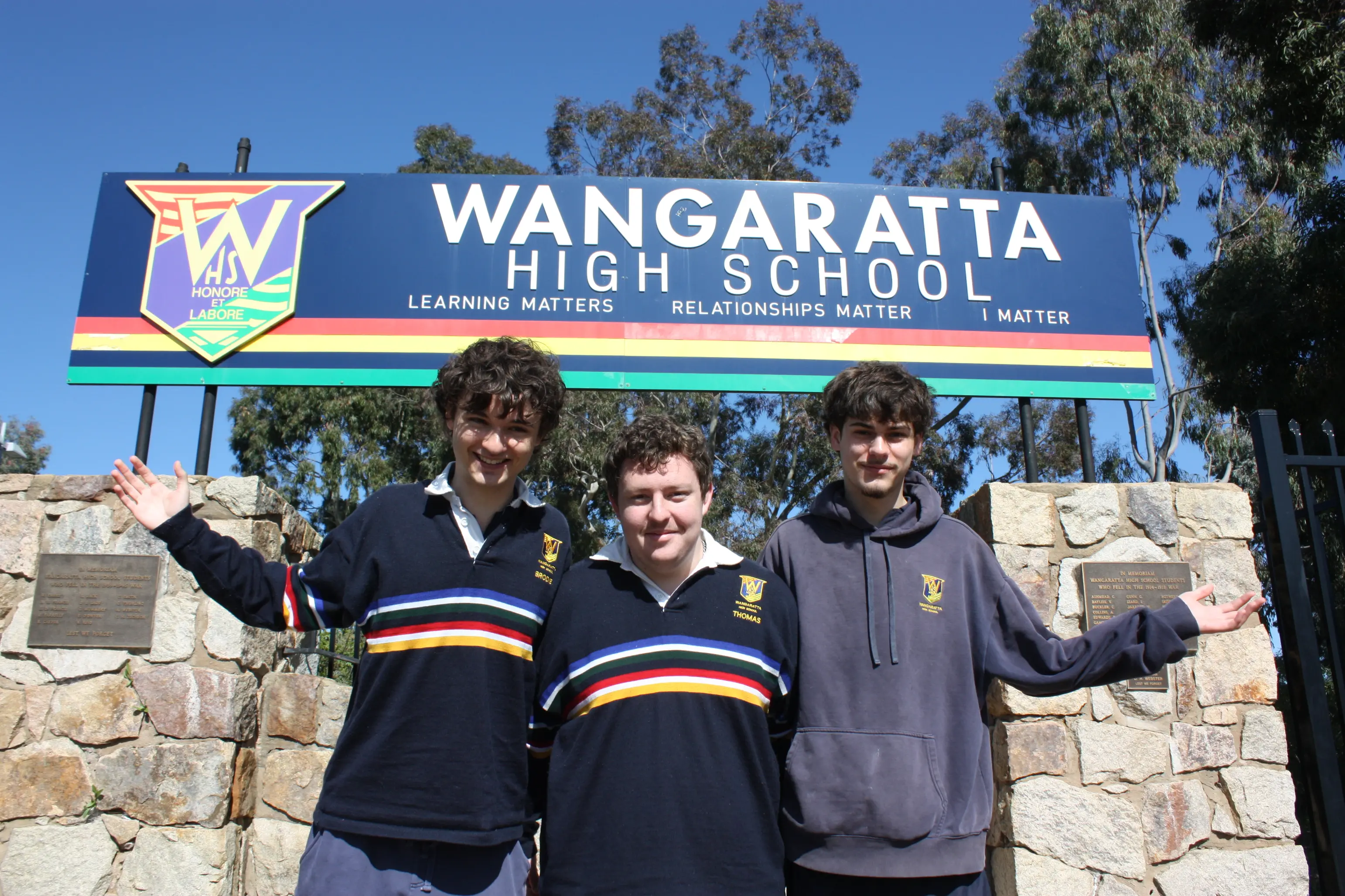 <p>READY TO ROCK: Wangaratta High School VCE Vocational Major students Brodie Hamilton, Thomas Pearson and James Caling have organised a live music fundraiser on Saturday 3 October to support Zac\\u2019s Place and its work supporting people experiencing homelessness in Wangaratta. PHOTO: Jordan Duursma </p>\\n