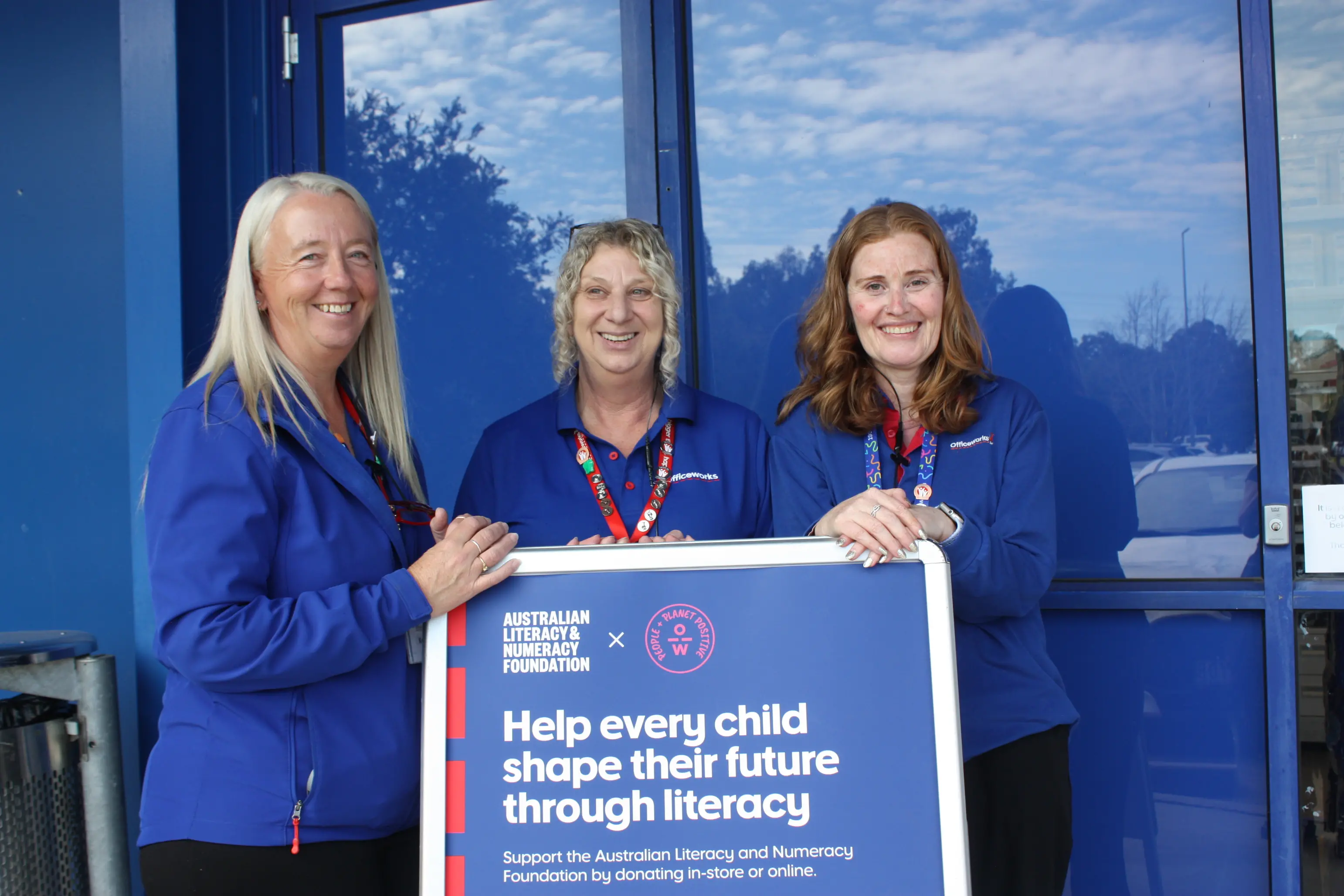 <p>SUPER-STARRS: Officeworks Wangaratta\\'s top donor and store co-ordinator Karen Starr, joined by team members Sharon Stevens and Kat Gillespie, are rapt about the emphatic support for the Literacy is Freedom Appeal. PHOTO: Jordan Duursma </p>\\n