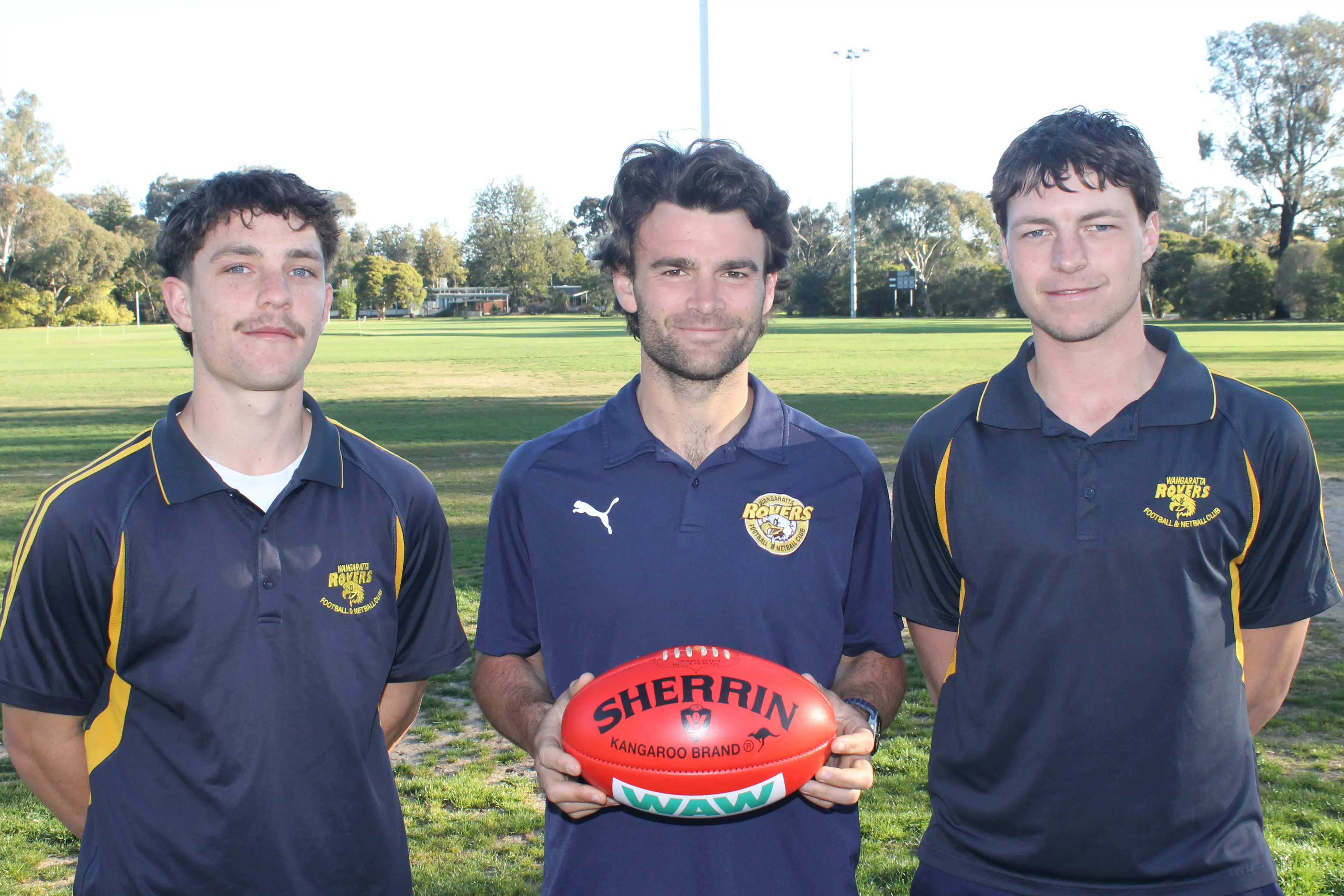 <p>ONE STEP AWAY: Rovers reserves players (from left) Sam Nolan, Harrison McCarthy, and Harry Nolan are in the big dance for the second year running, taking on Albury for the flag. PHOTO: Nathan de Vries</p>\\n