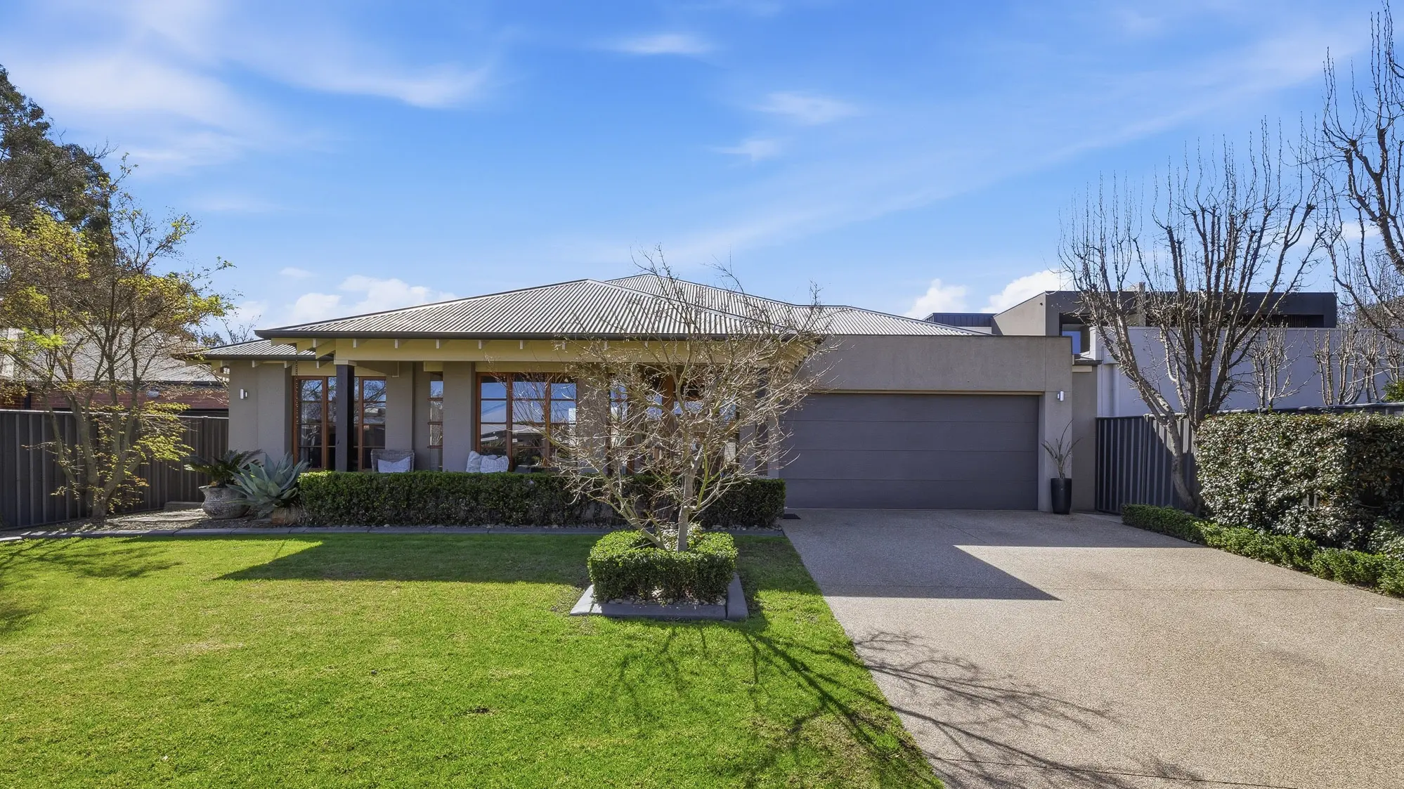 Executive family living with uninterrupted rural views