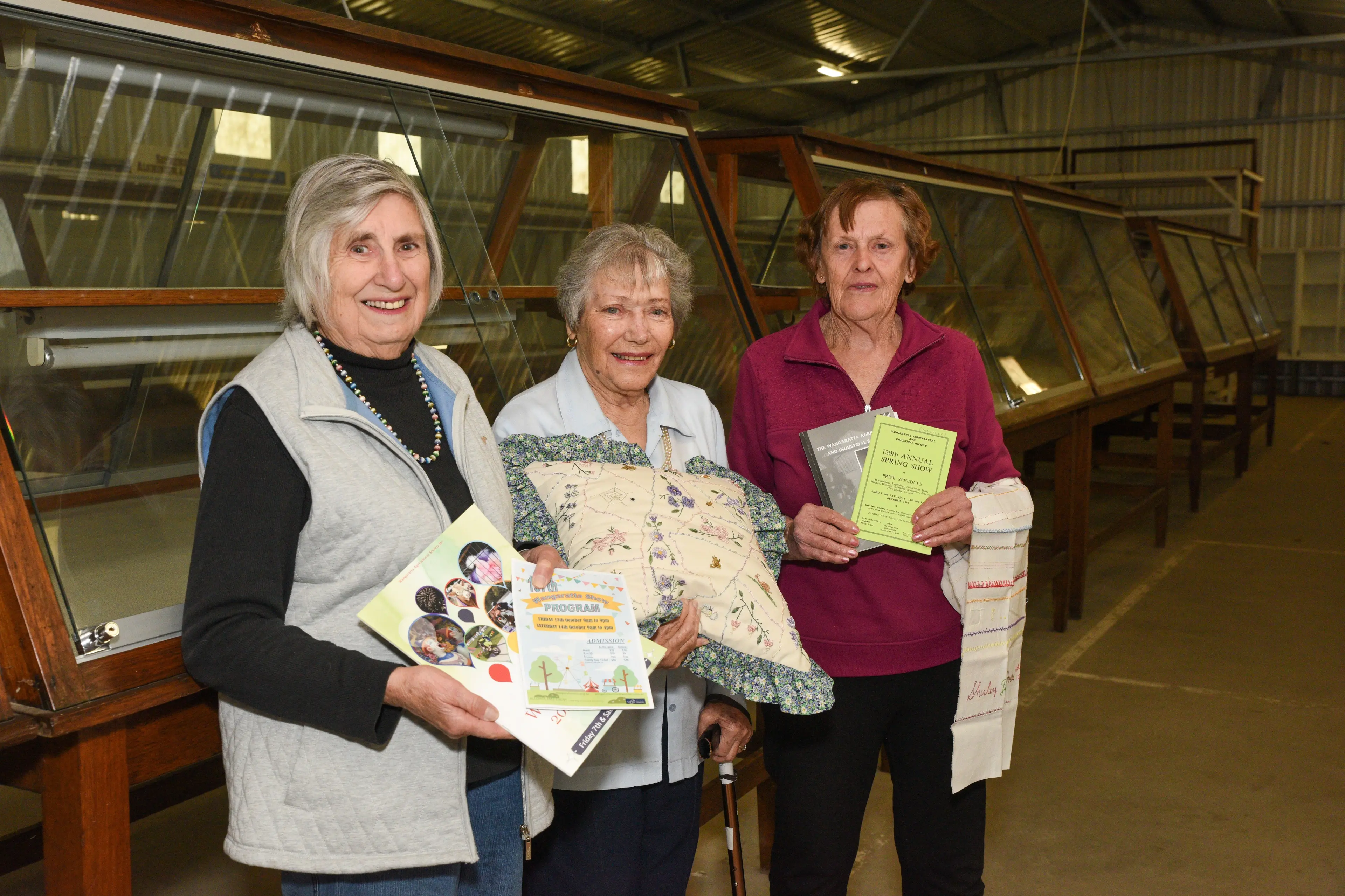 <p>EXPERIENCE: (Far right) Wendy Macklan, pictured with life members of the Wangaratta Agricultural Society\\'s ladies committee Peggy Ritchie and Jean Mapley, has a lifetime of experience stewarding at the annual Wangaratta Show. </p>\\n