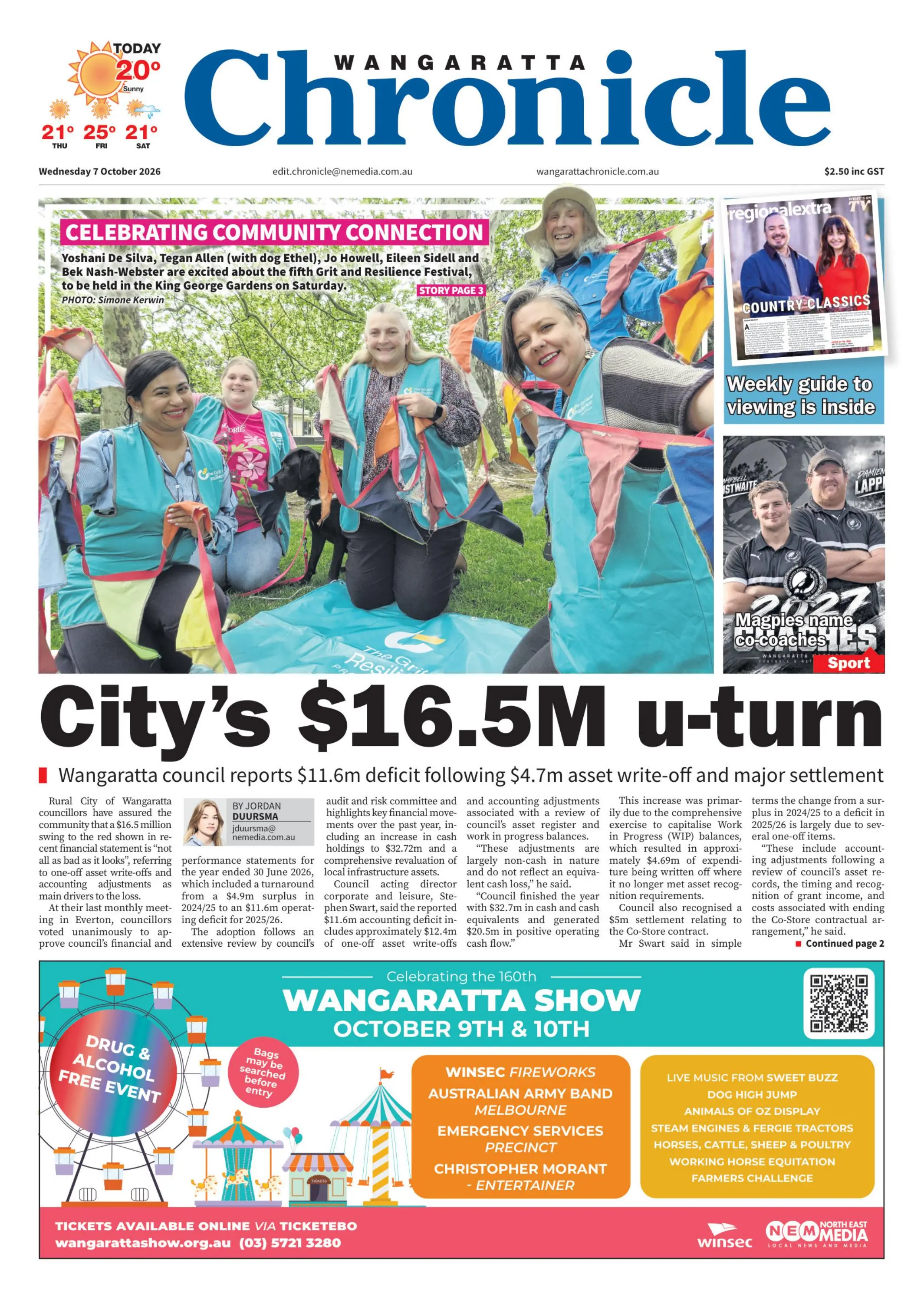 Wangaratta Chronicle, Wednesday, 7 October, 2026