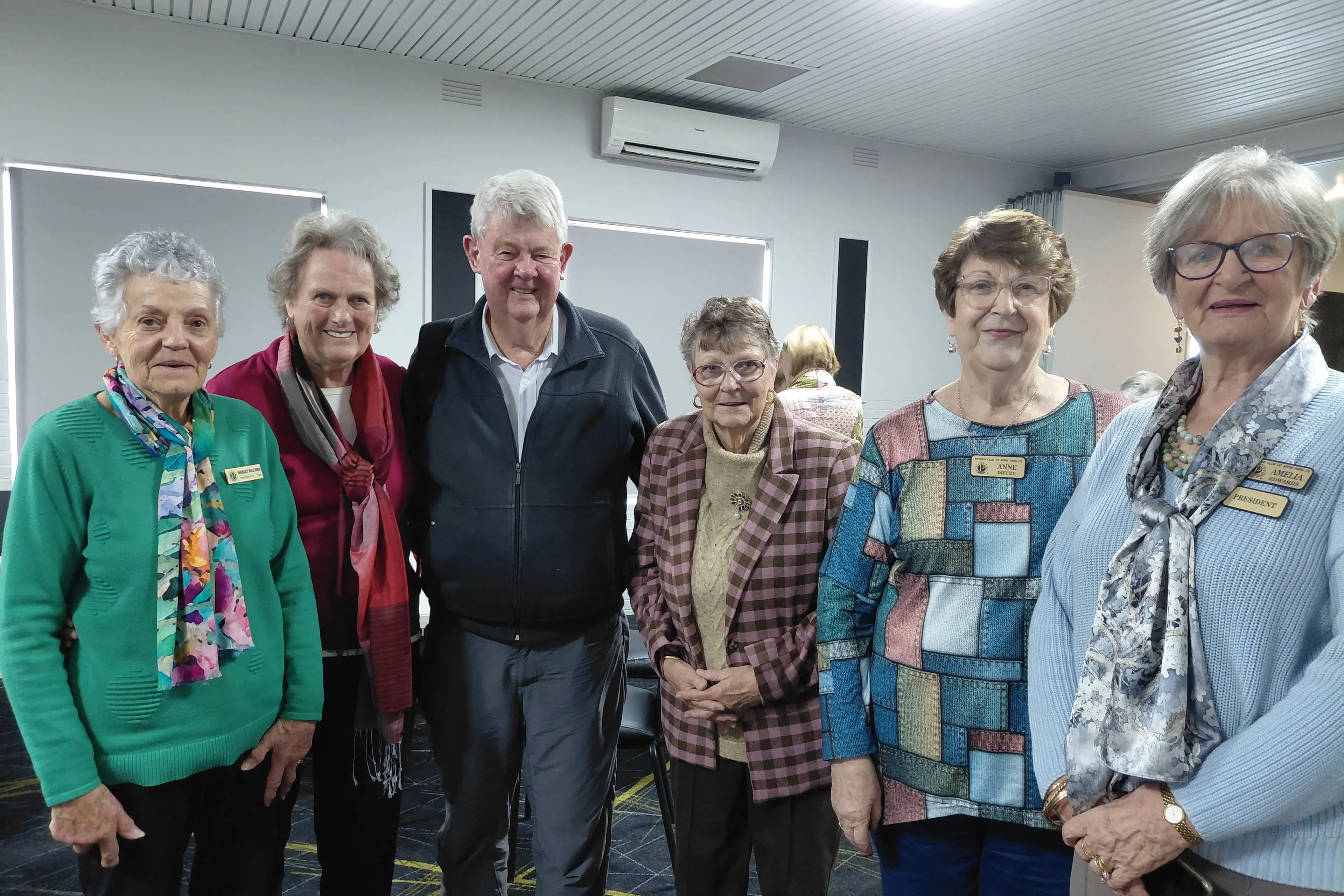 <p>PROBUS POWER: Select members from a number of Probus clubs in the region gathered for the North East Victoria Probus Group (NEVPG) meeting, including (from left); Shirley Sullivan (Wangaratta Ladies), Lyn Male (Wangaratta Central), Michael Ransom (Probus South Pacific Chairman), Heather Wallace (Benalla Rosecity), Anne Diffey and Amelia Edwards (Wangaratta Appin Park)</p>\\n