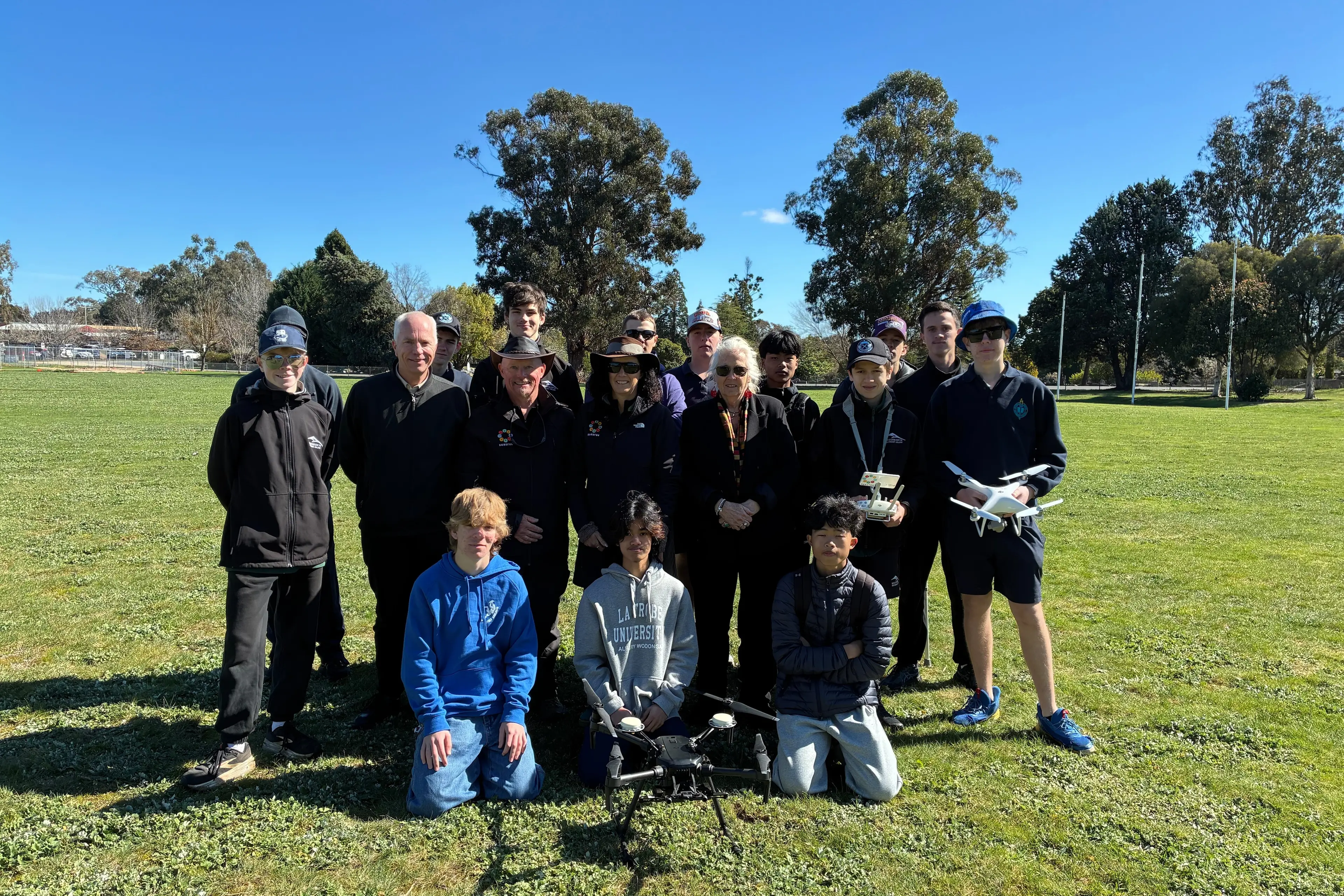 <p>FUTURE FLYERS: Students from Beechworth Secondary College, Wodonga Senior Secondary College, Mount Beauty Secondary College and Myrtleford P-12 College got some hands-on practice operating drones as part of their practical training for a Certificate III in Aviation (Remote Pilot). </p>\\n