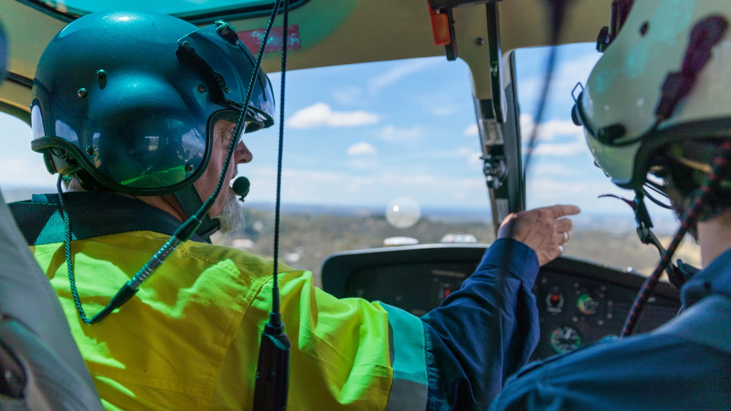 Aerial inspections of powerlines in rural city