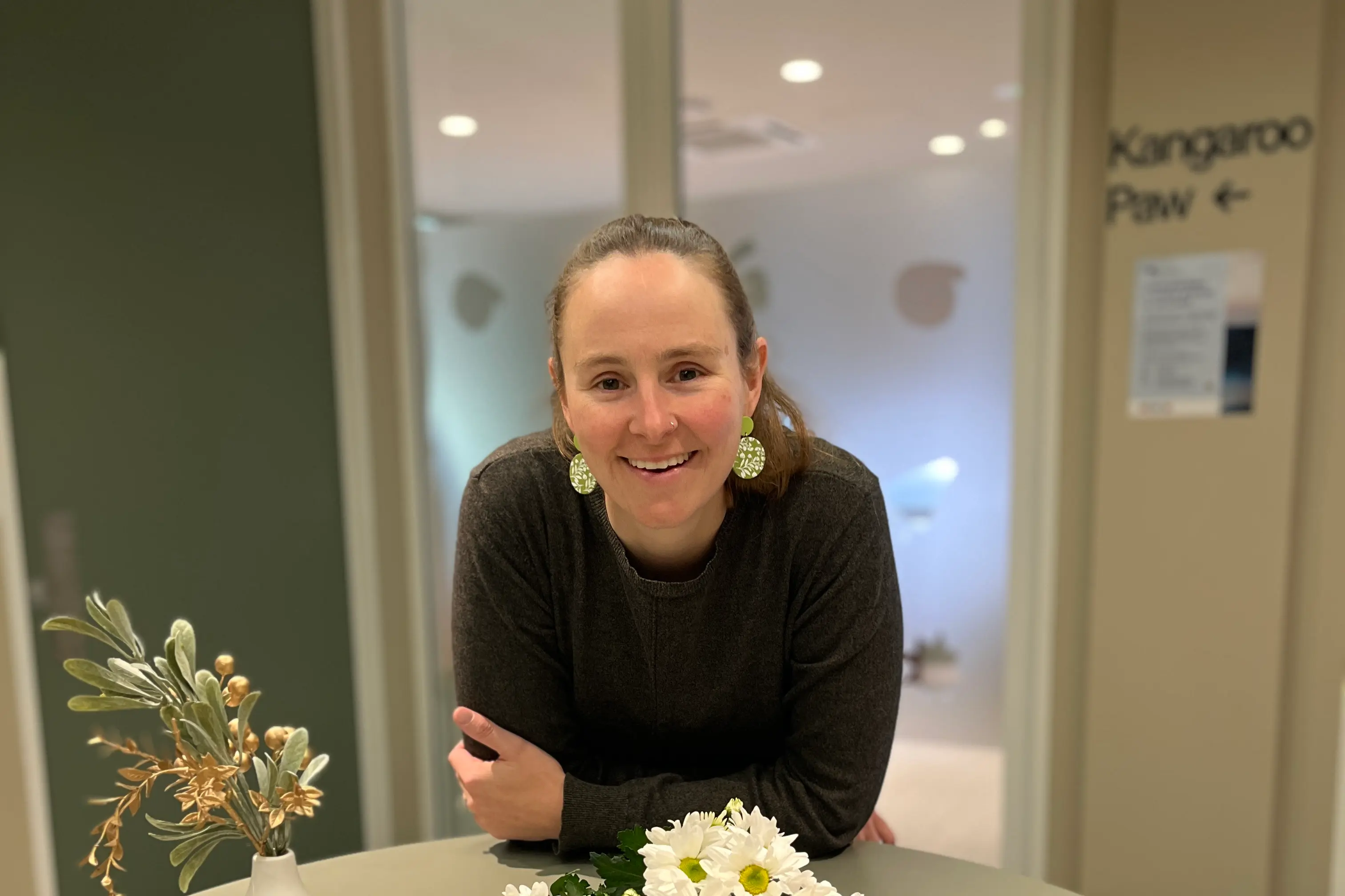 <p>CREATING CONNECTION: CAV\\'s Maddi Tobias encouraged anyone considering the Mind the Flowers therapeutic art group program to reach out and learn more. </p>\\n