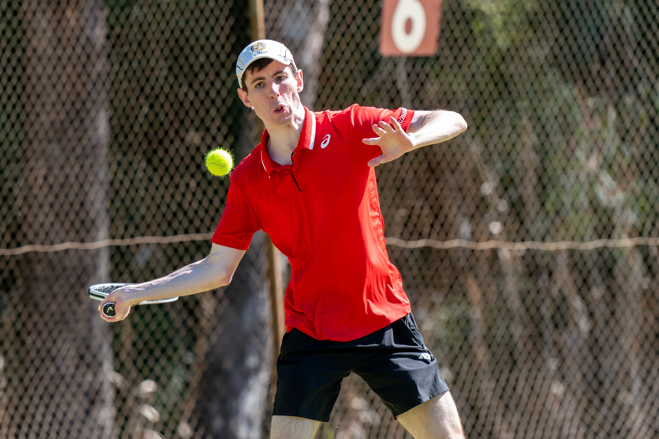 <p>GOOD SIT: Andrew Lindner opened the Wangaratta lawn tennis season with a solid outing in section two. PHOTOS: Melissa Beattie</p>\\n