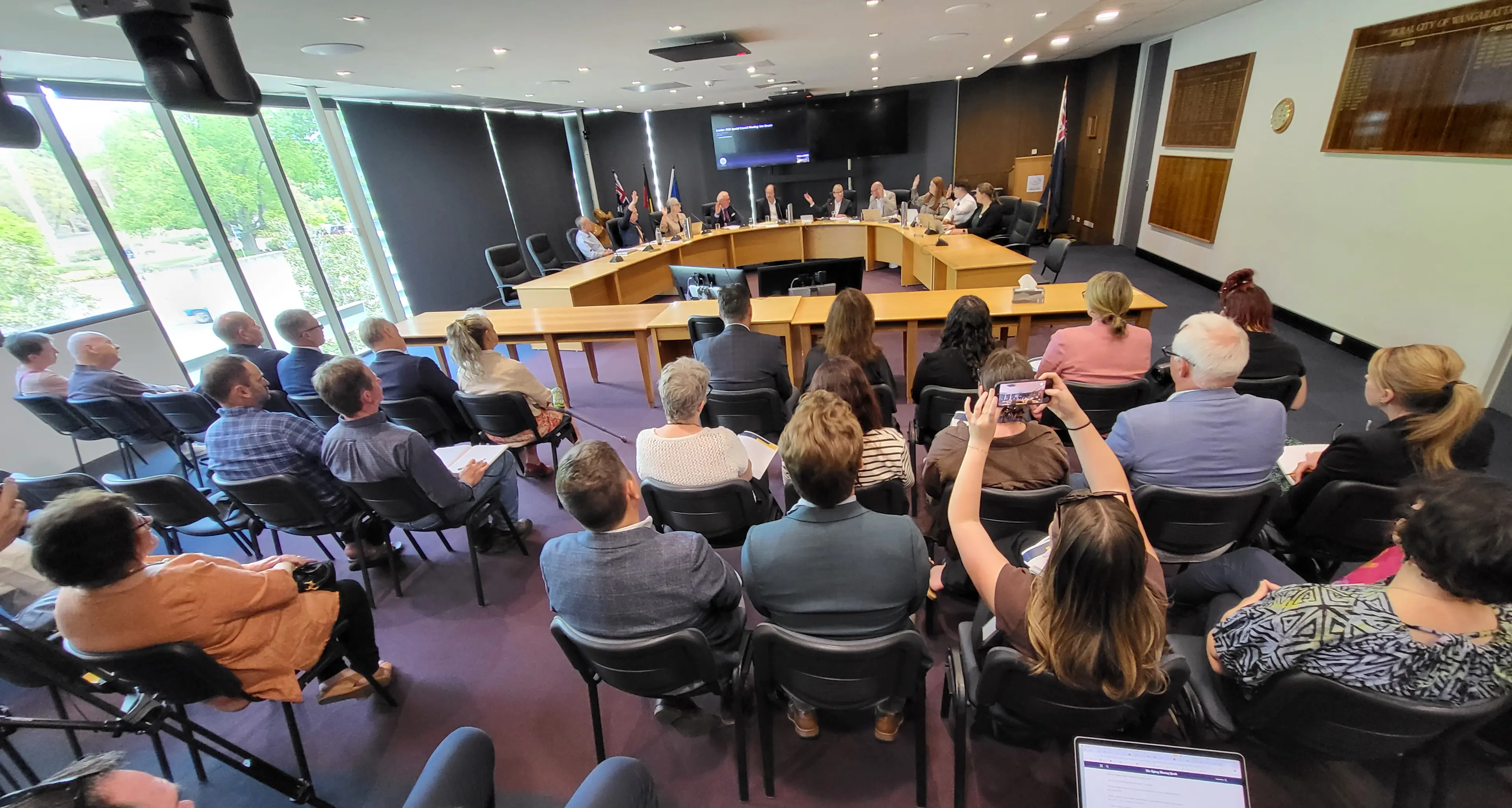 Council unites with Haines, condemns violence