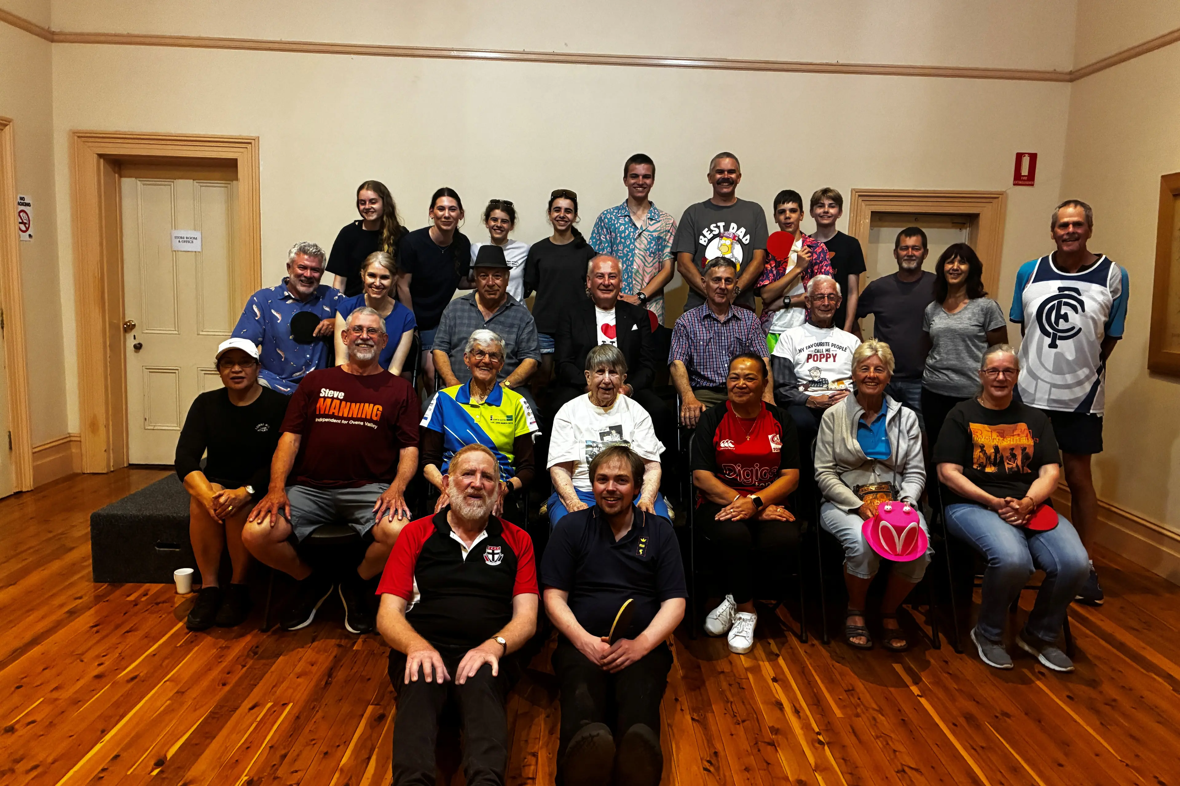 <p>DRESSED TO THE NINES: Oxley Social Table Tennis Club ended the season in style. PHOTO: Jason Mullins</p>\\n
