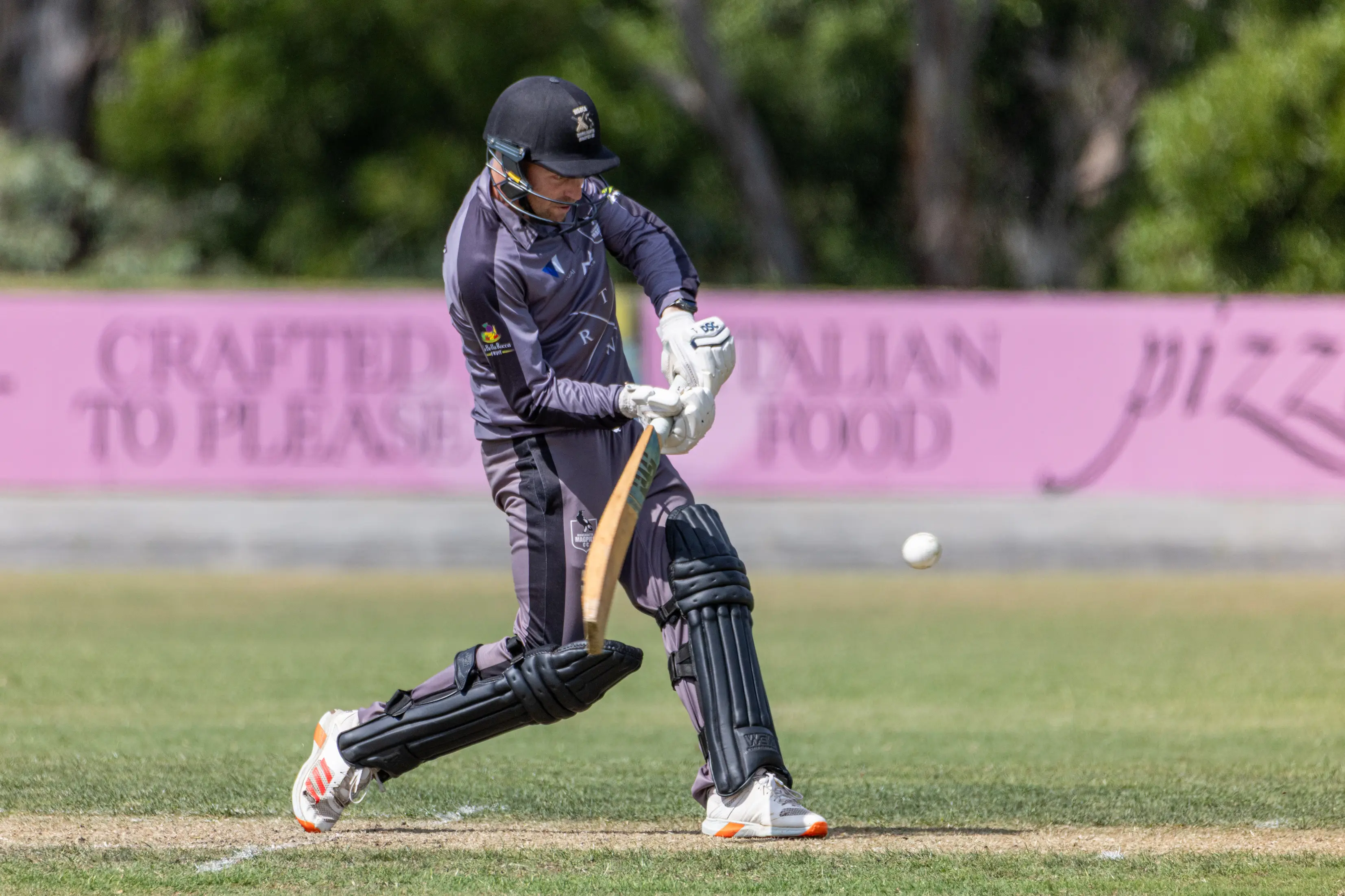 <p>STEP HIT: Nic Bonwick drives at one. PHOTO: Marc Bongers</p>\\n