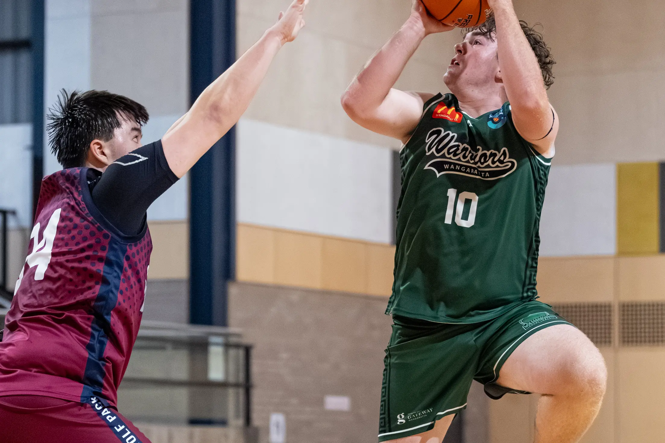 <p>FADEAWAY: Cooper Clark goes for a shot. PHOTO: Marc Bongers</p>\\n