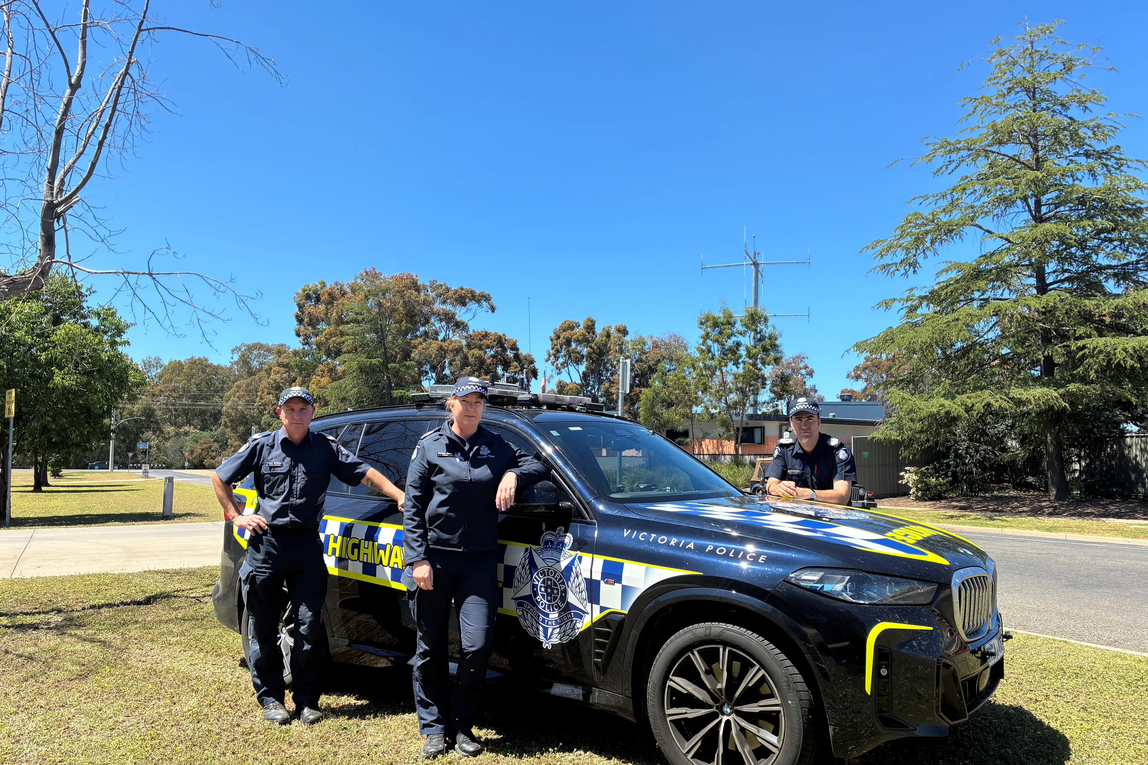 <p>SLOW DOWN, PLAN AHEAD: Senior Constable Clint Griffiths, Sergeant Rachelle Maher and Senior Sergeant David Gillespie are urging motorists to plan ahead and avoid taking risks over the long weekend with a six-day statewide road policing operation running from Friday 30 October to Wednesday 4 November. PHOTO: Jordan Duursma </p>\\n