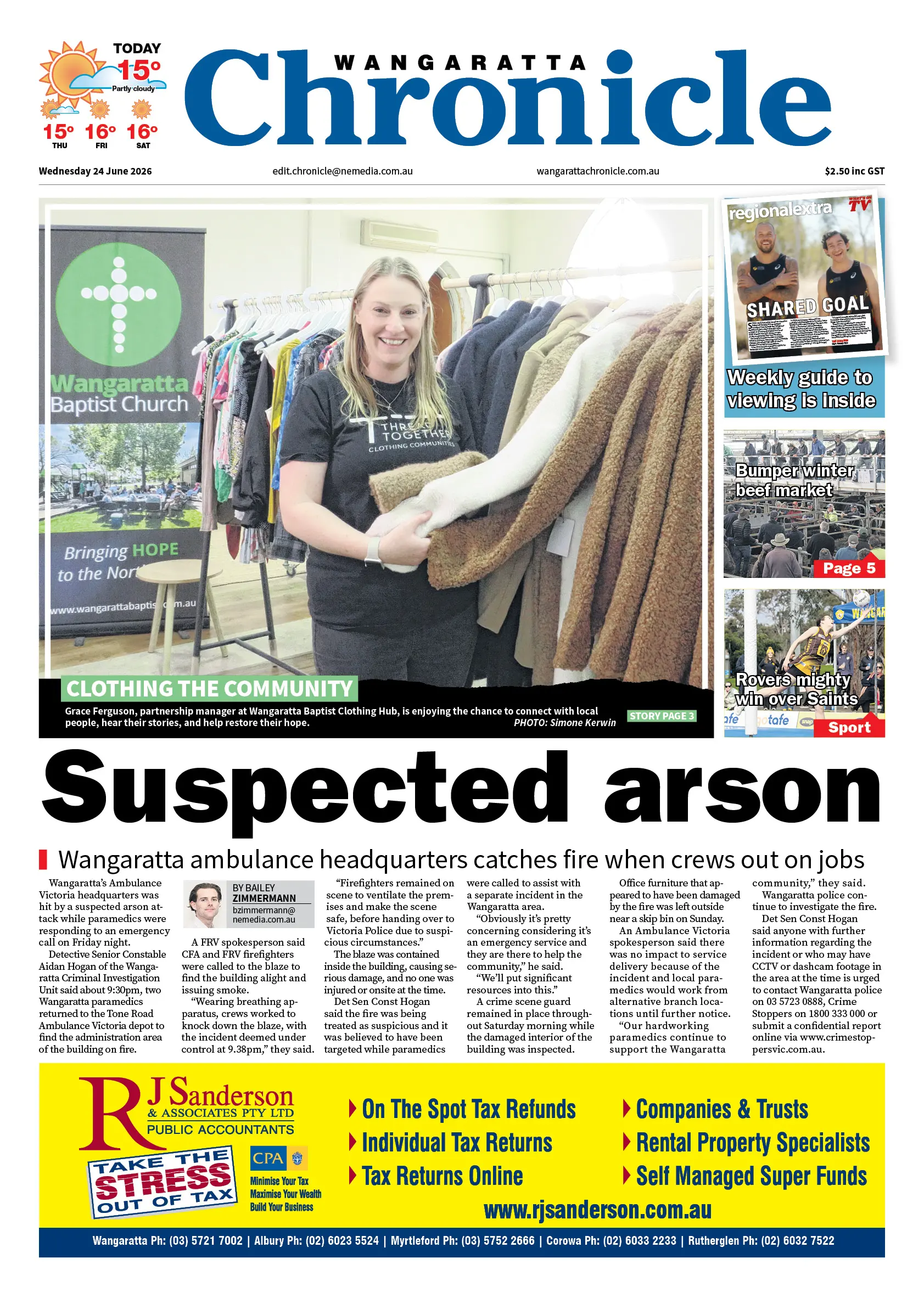 Wangaratta Chronicle, Wednesday 24 June 2026