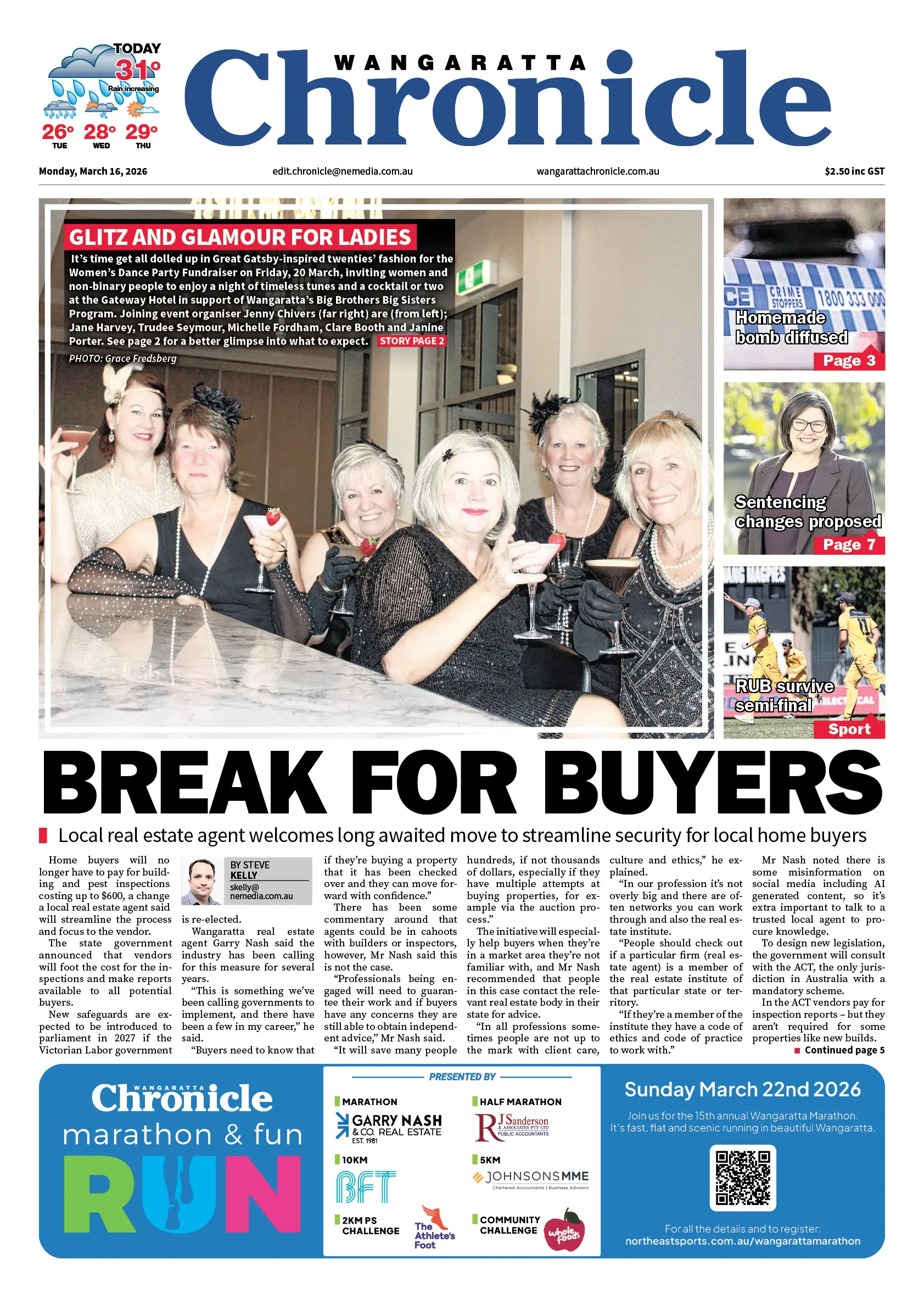 Wangaratta Chronicle, Monday, March 16, 2026