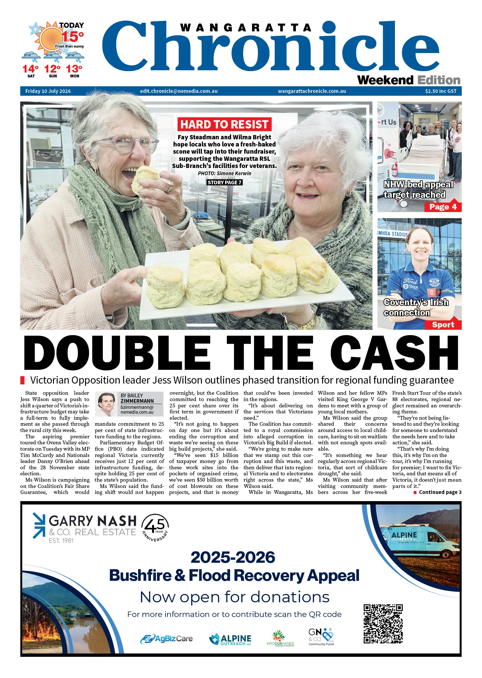 Wangaratta Chronicle, Friday 10 July 2026
